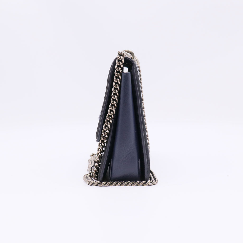 Salvatore Ferragamo Vara Bow Scallop Laser-Cut Chain Flap Bag B23149