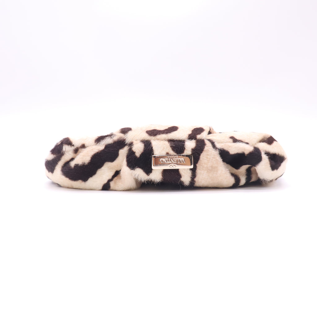 Leopard print clutch B23306