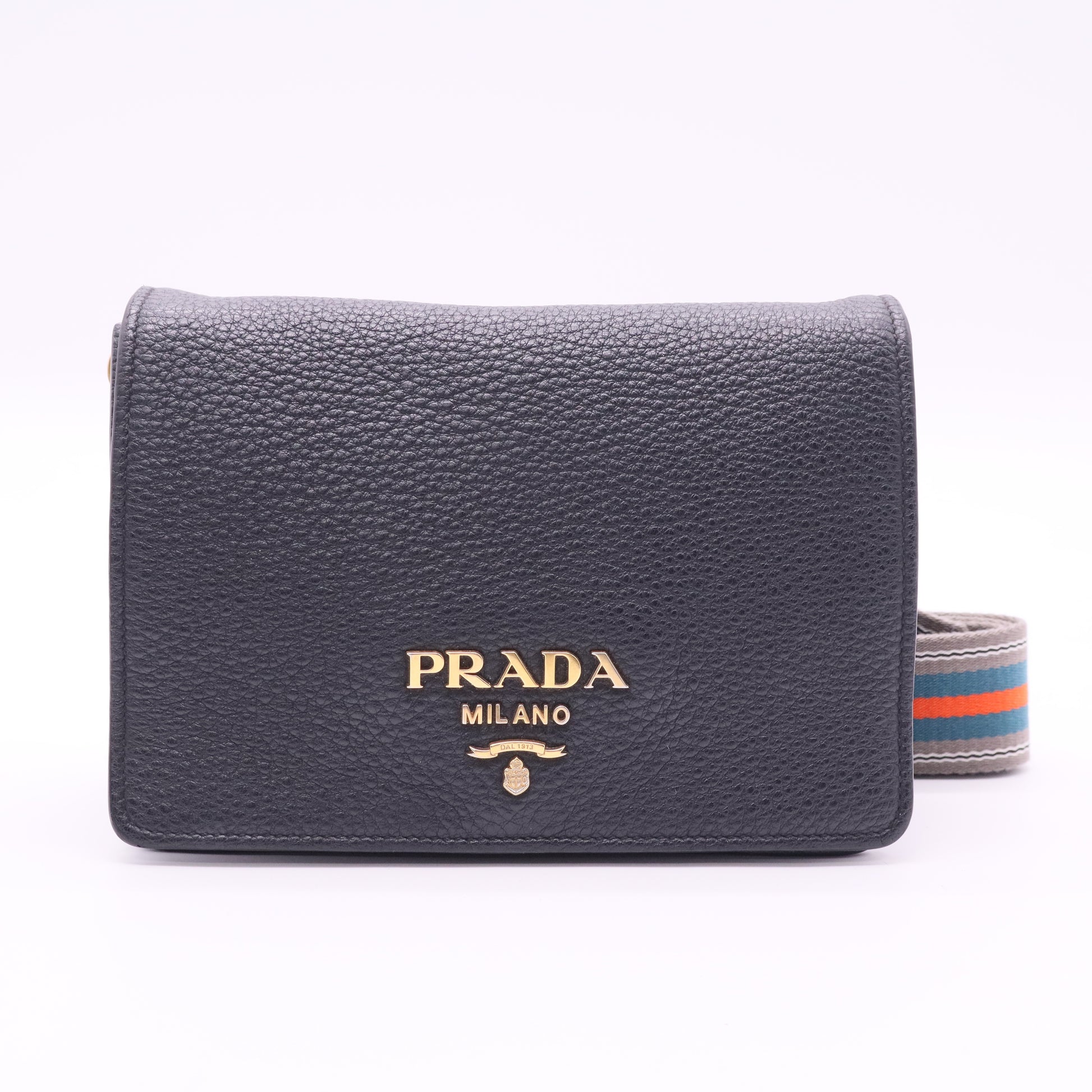 Prada Leather crossbody bag Prada Navy in Leather twins