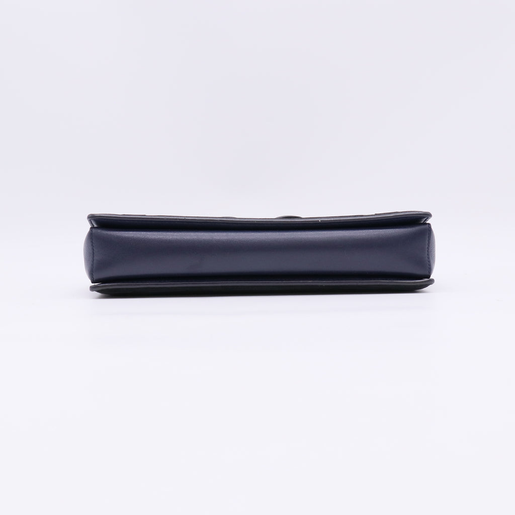 Salvatore Ferragamo Vara Bow Scallop Laser-Cut Chain Flap Bag B23149