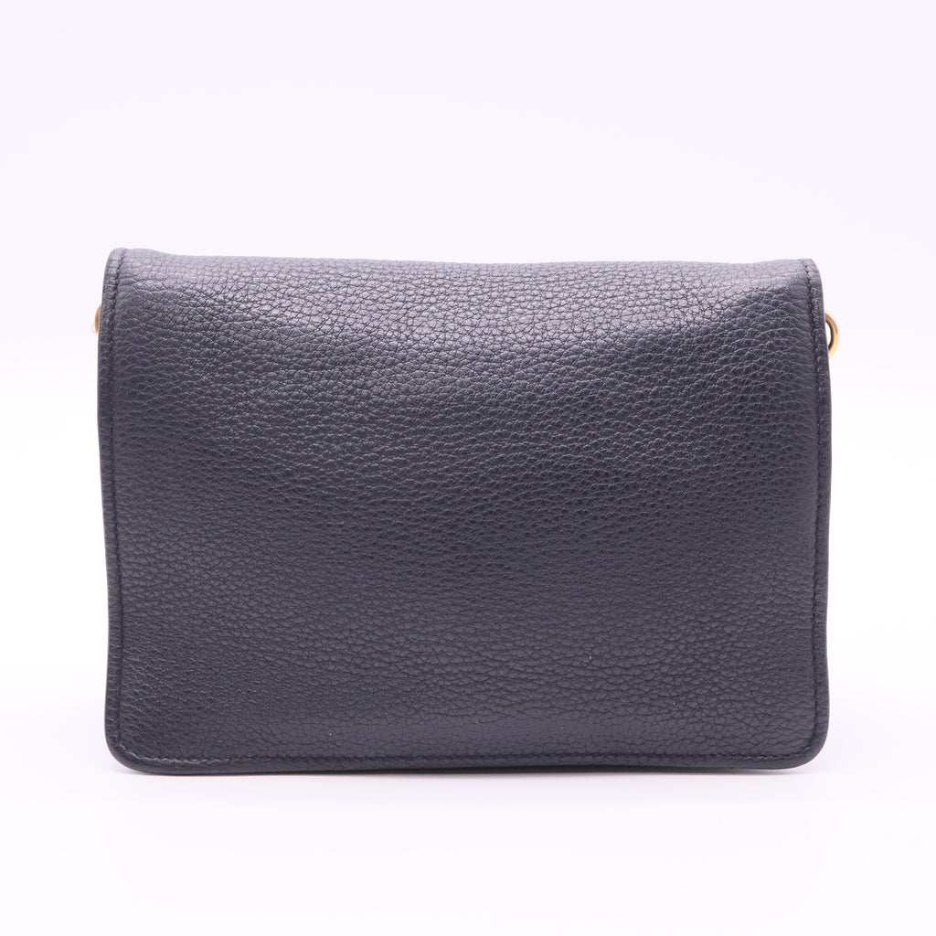 Prada Leather crossbody bag Prada Navy in Leather twins