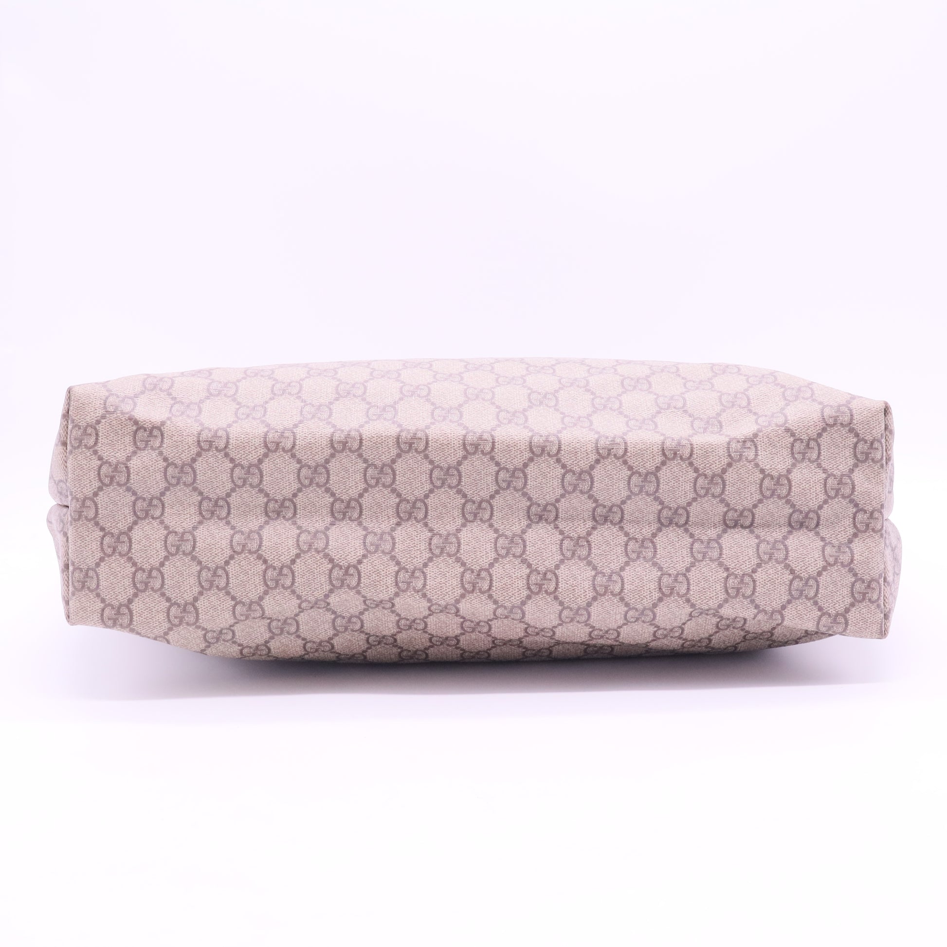 Beige Coated Canvas Web Loop Tote