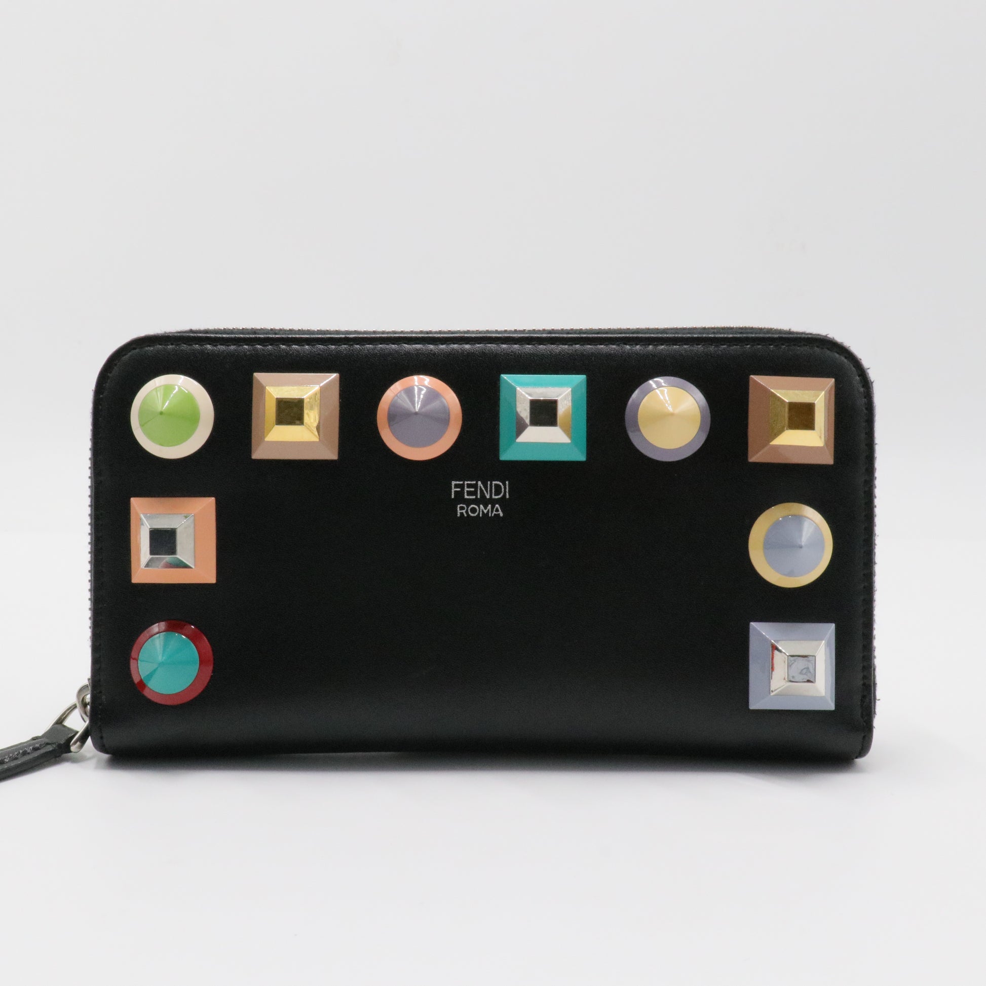 Leather Studded Wallet