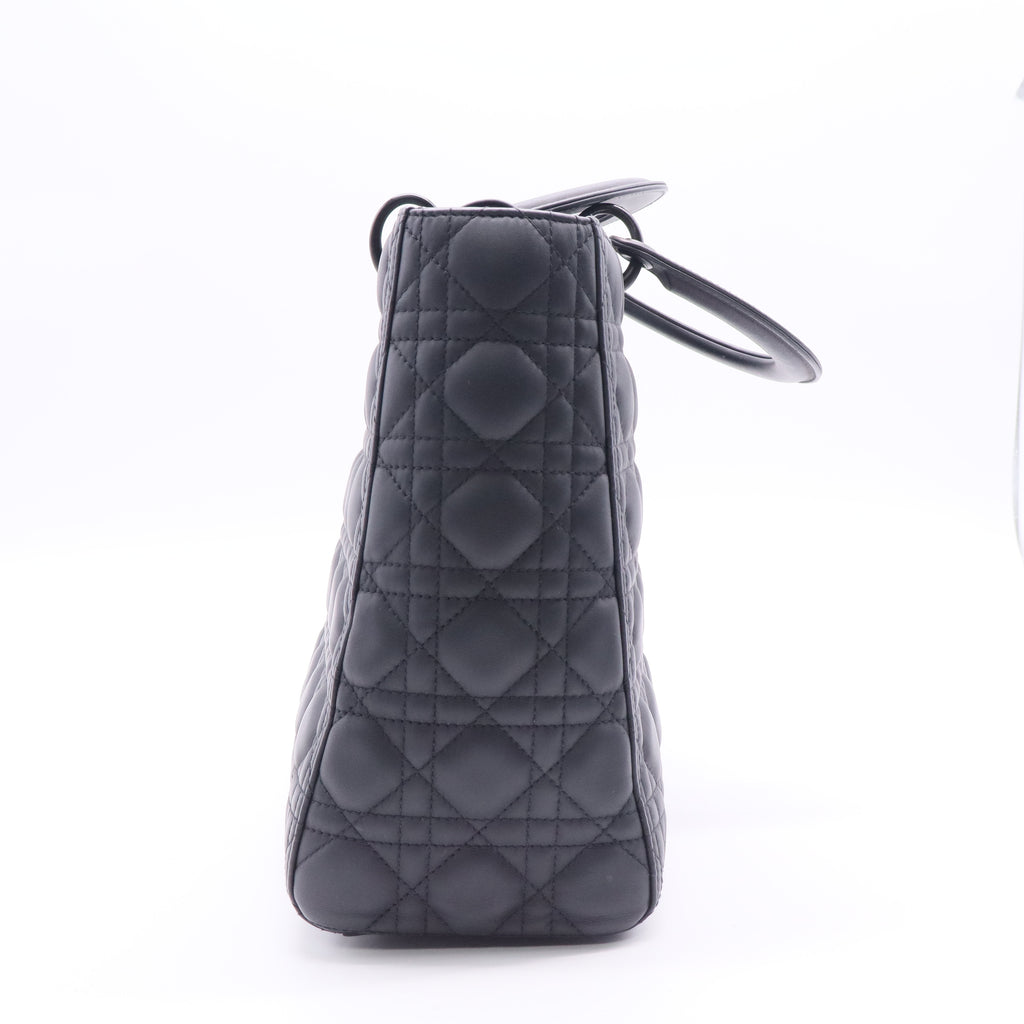 Dior Ultra Matte Lady Dior Bag Cannage Quilt Calfskin Large Twins LDJ2692