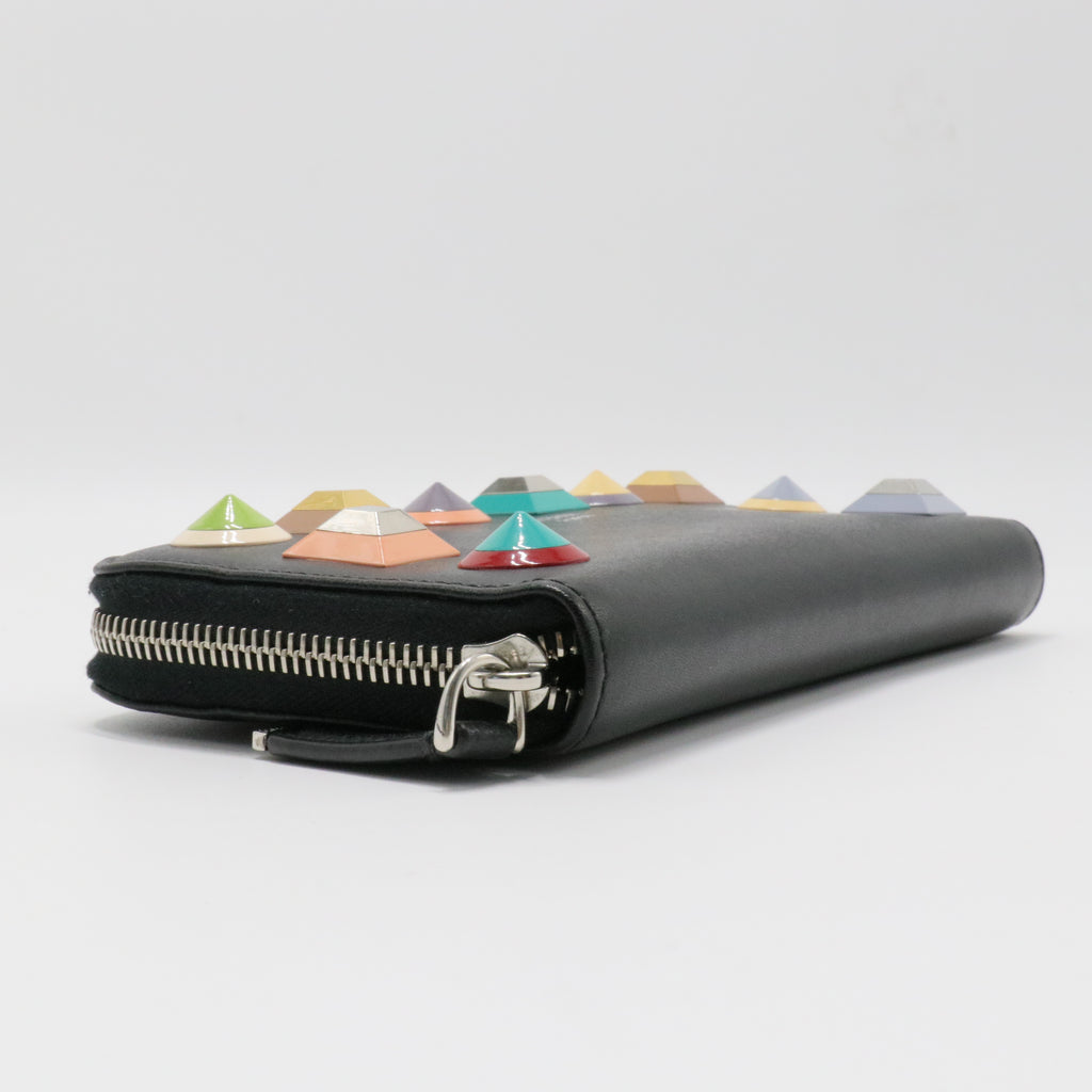 Leather Studded Wallet