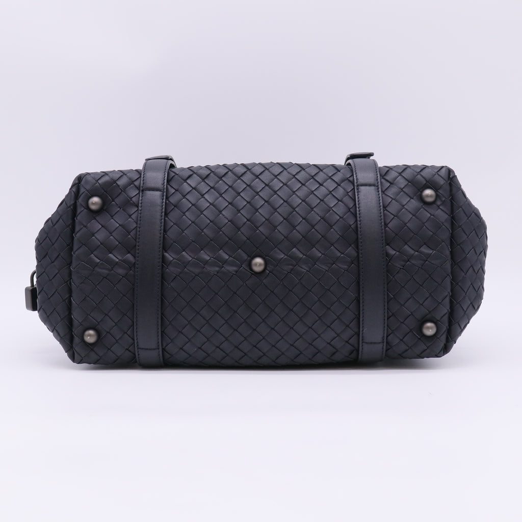 Bottega Veneta Nappa Intrecciato Montaigne Rings Bag Black B23906