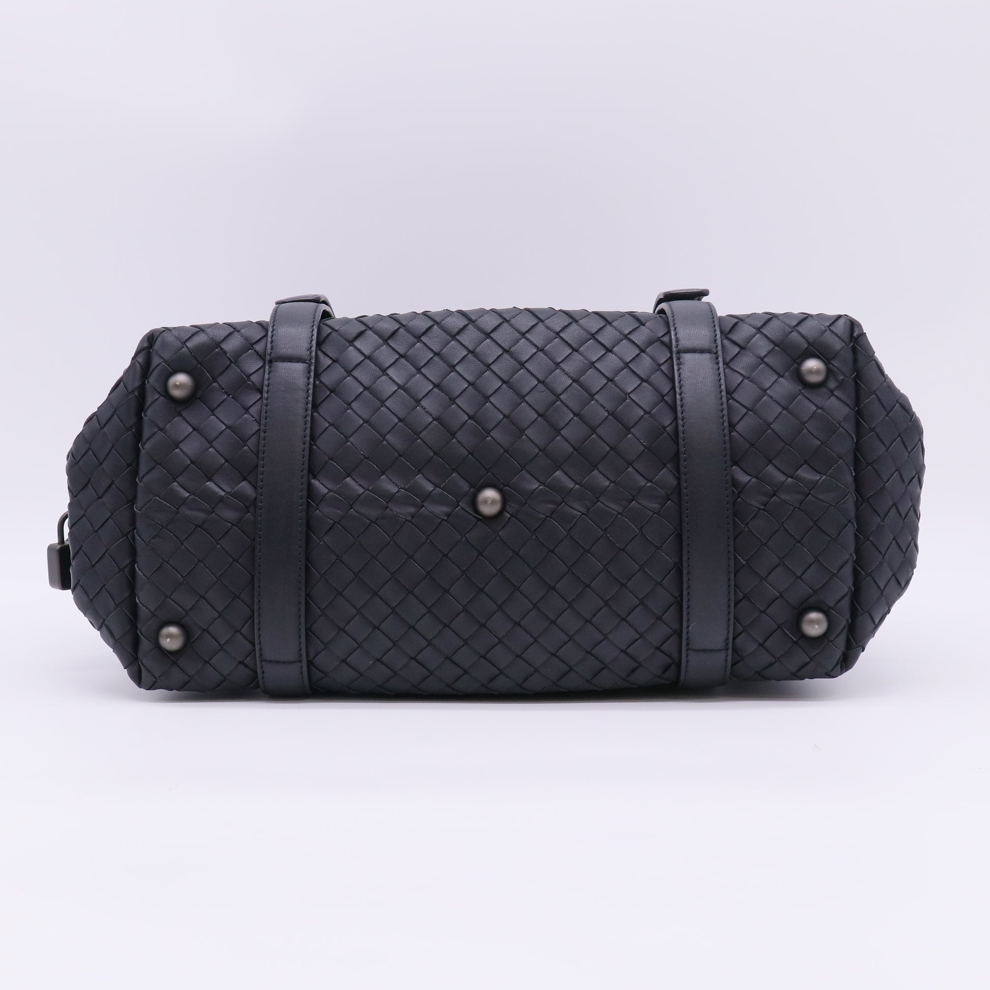 Bottega Veneta Nappa Intrecciato Montaigne Rings Bag Black B23906