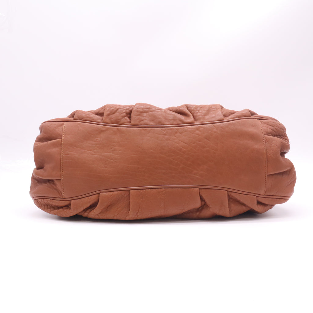 Fendi Crinkled Lambskin Mia Tote B23036
