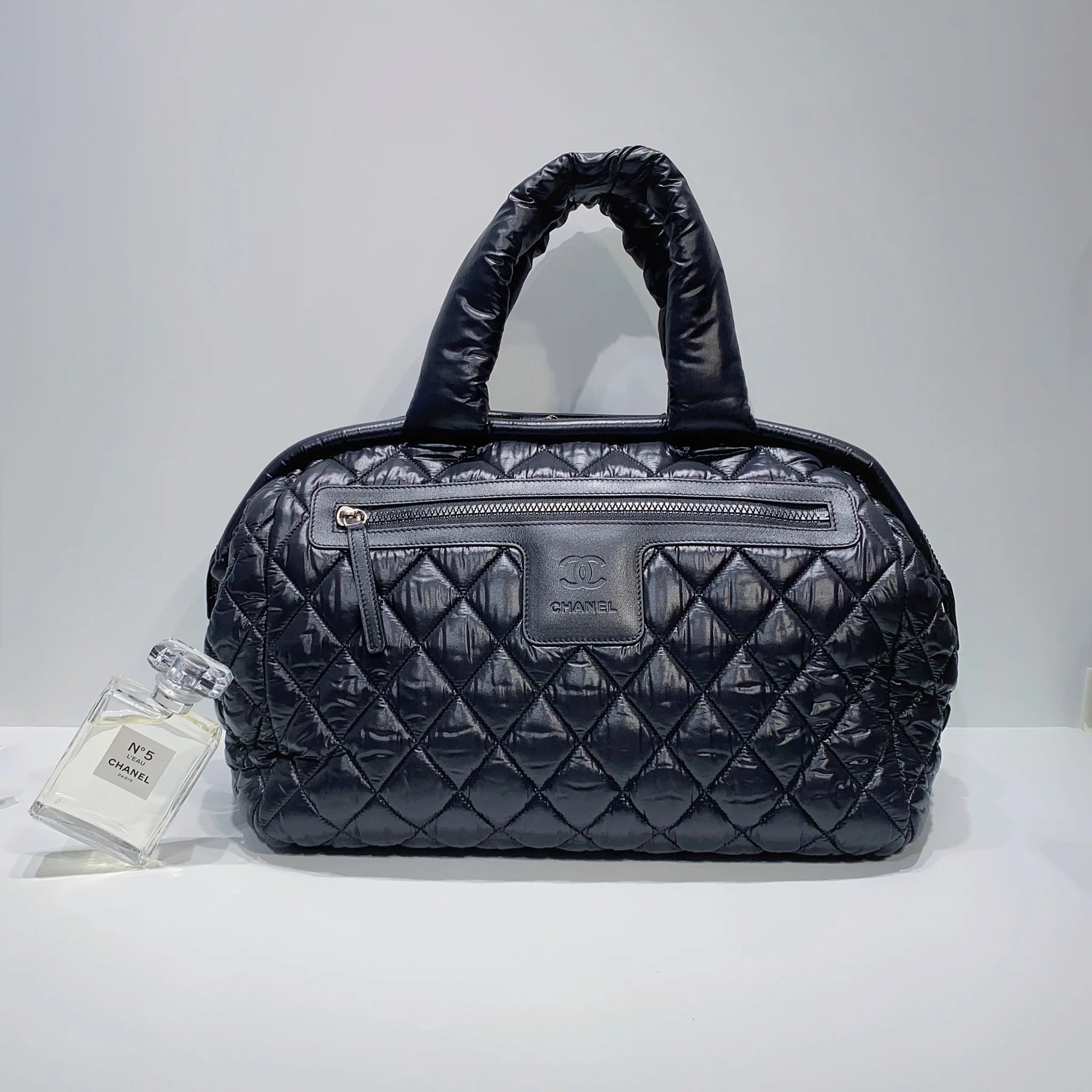 Chanel Nylon Coco Cocoon Tote Bag  twins