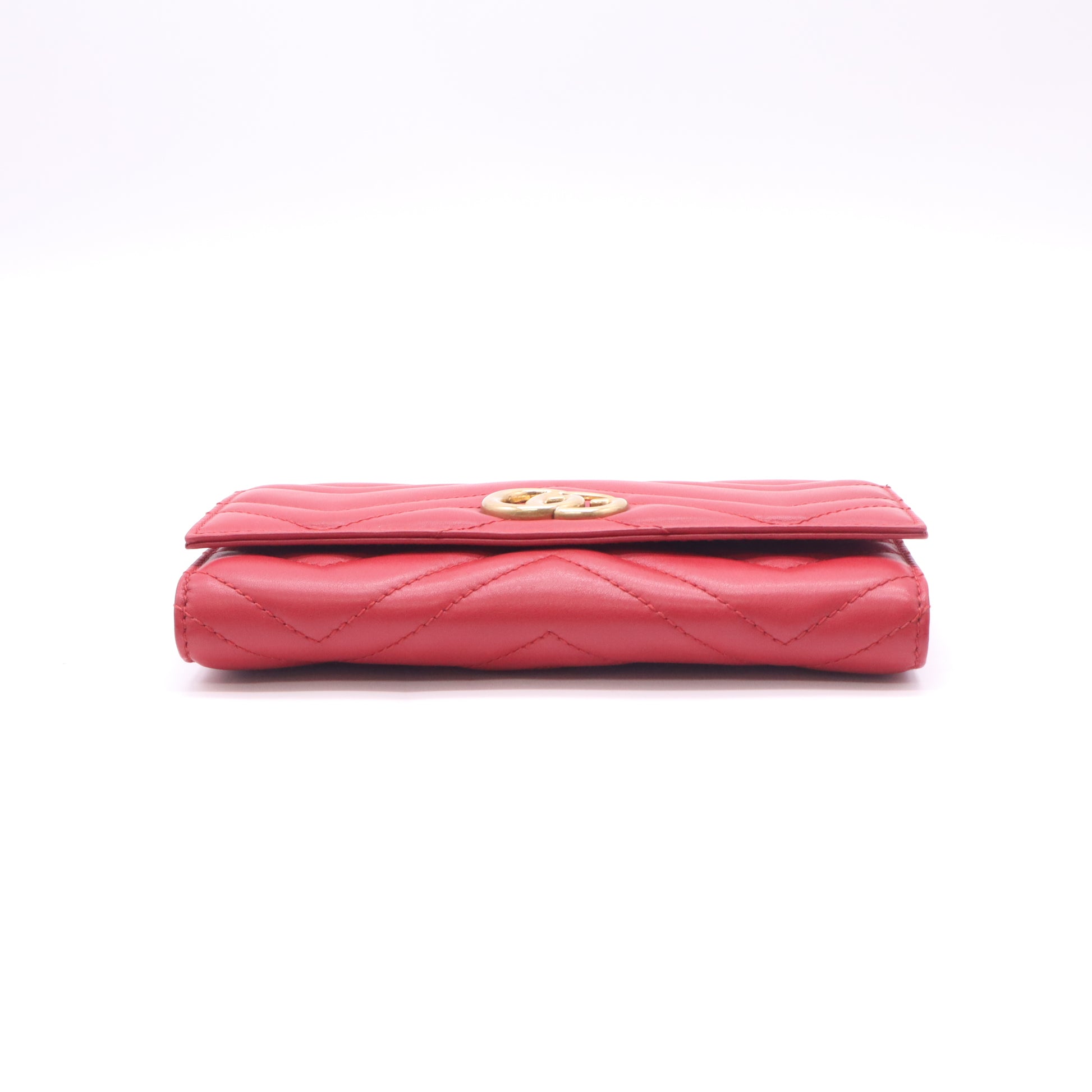 GG Marmont Continental Wallet in Red Soft Leather W22508