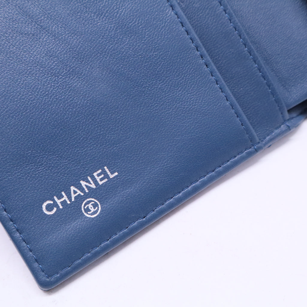 Chanel Caviar Quilted Travel Wallet Blue W20651