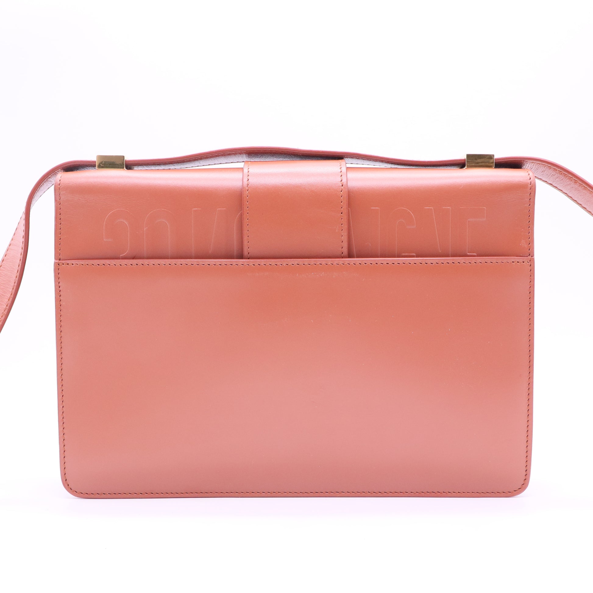 30 Montaigne Box Bag Pink Smooth Calfskin Gold Hardware
