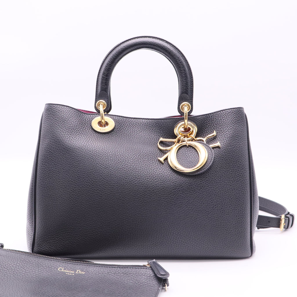 Diorissimo Tote Pebbled Leather Medium