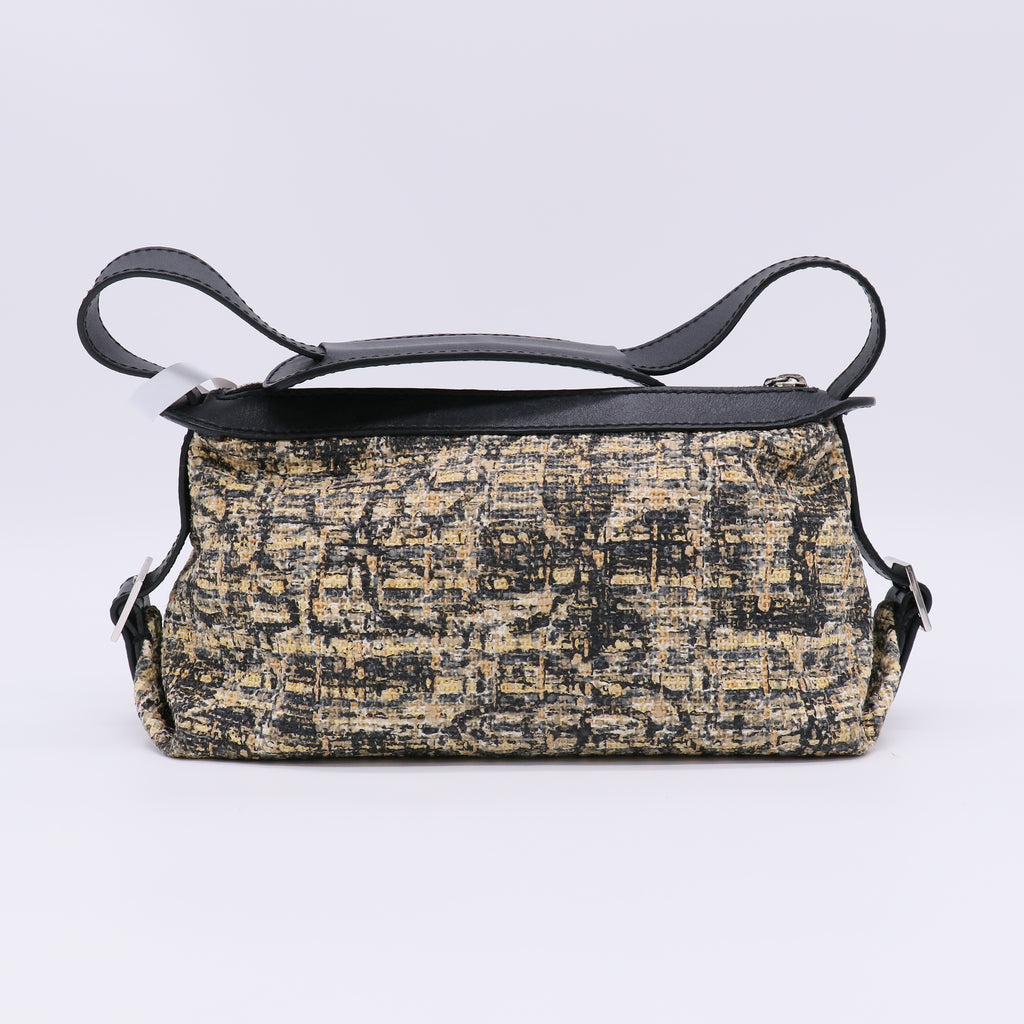 Chanel Icon Print Clover Tweed Shoulder Bag B22993