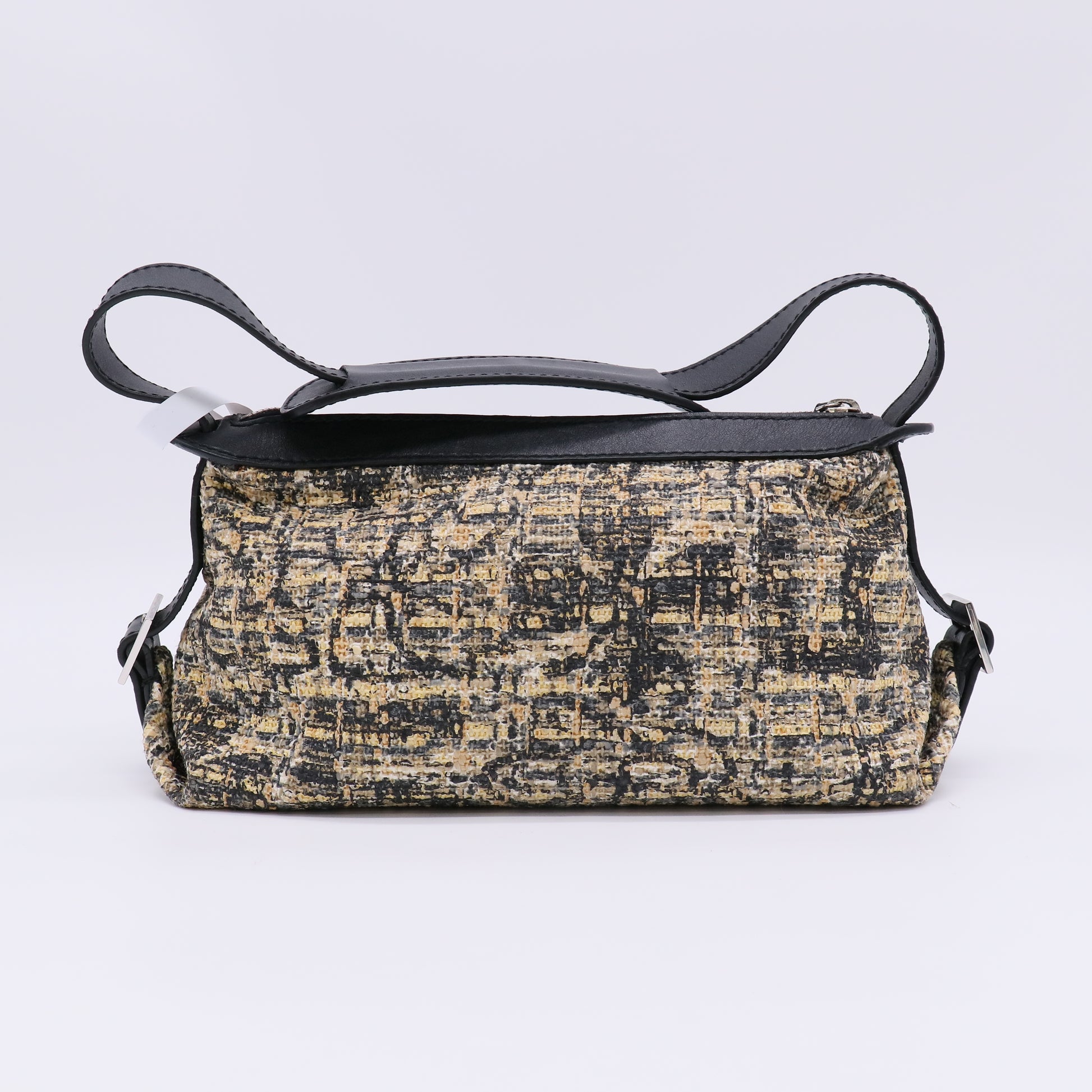 Chanel Icon Print Clover Tweed Shoulder Bag B22993