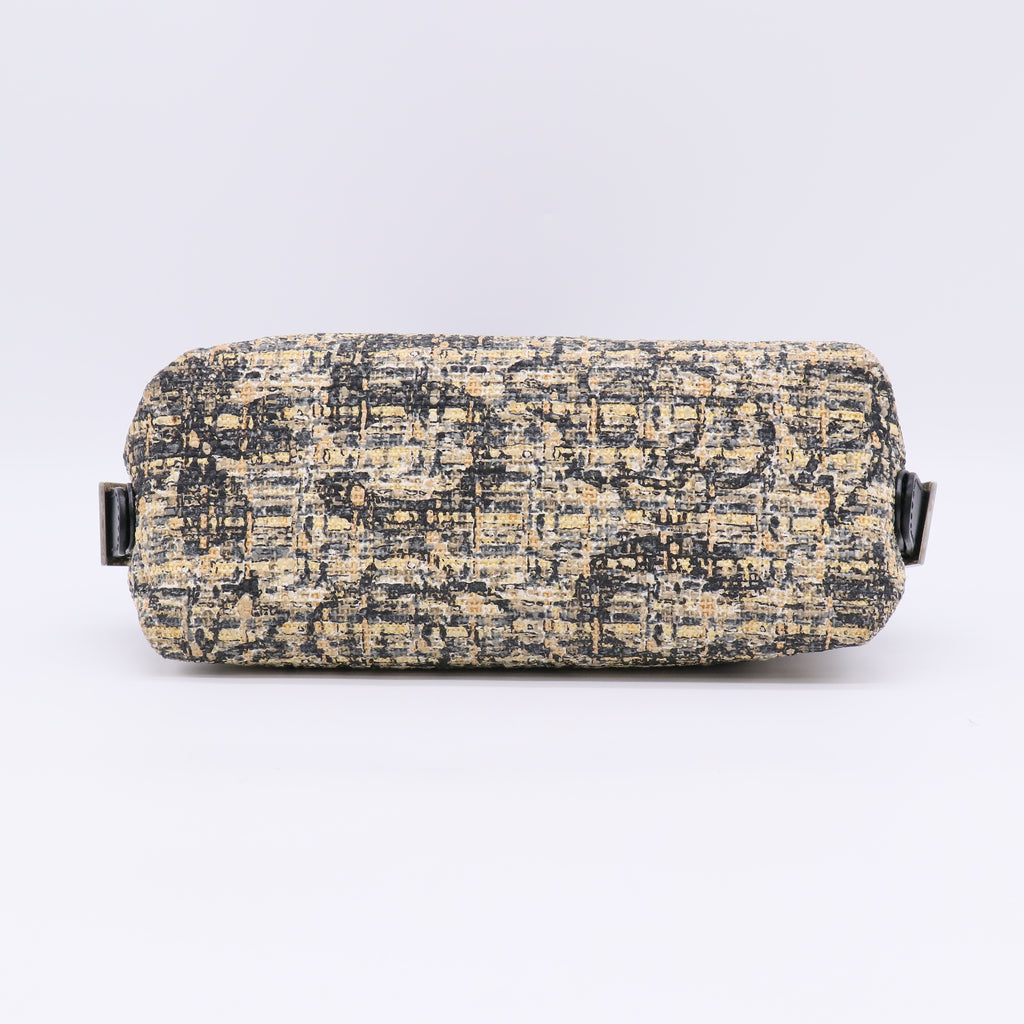Chanel Icon Print Clover Tweed Shoulder Bag B22993