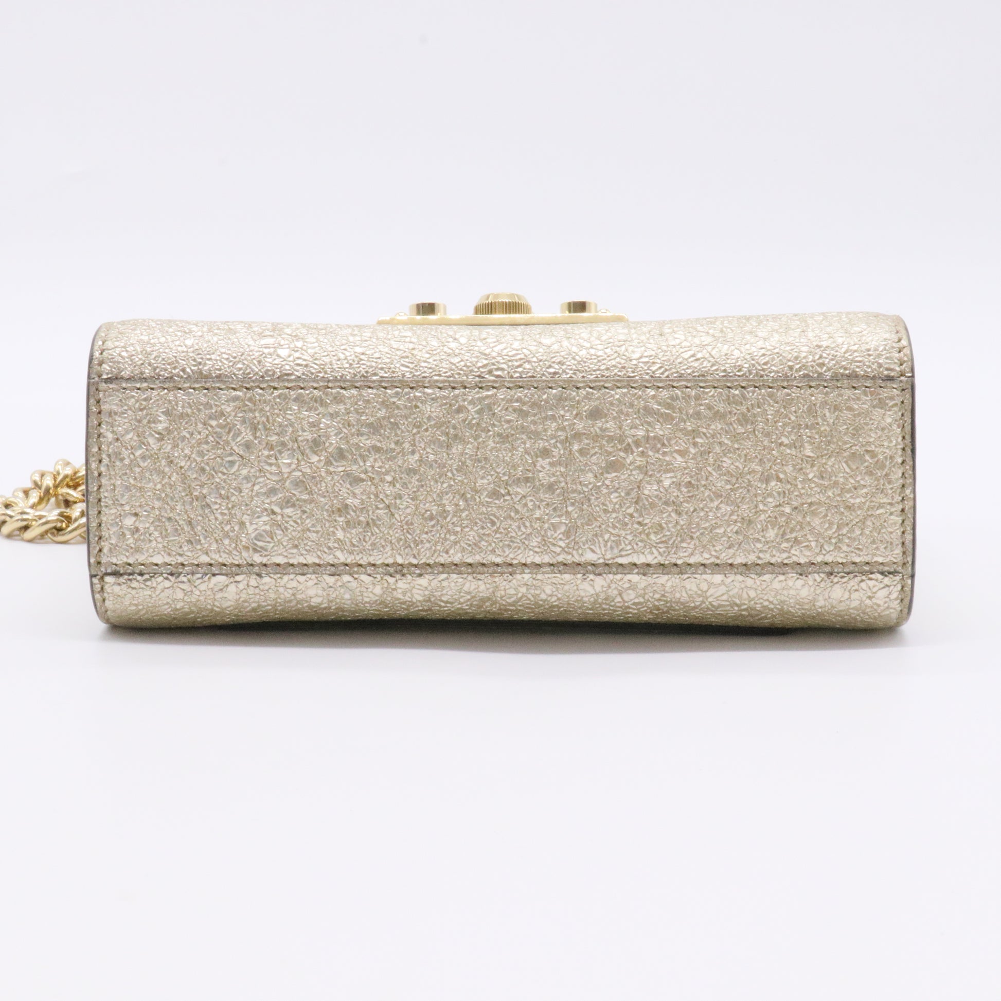 Small Metallic Padlock Shoulder Bag