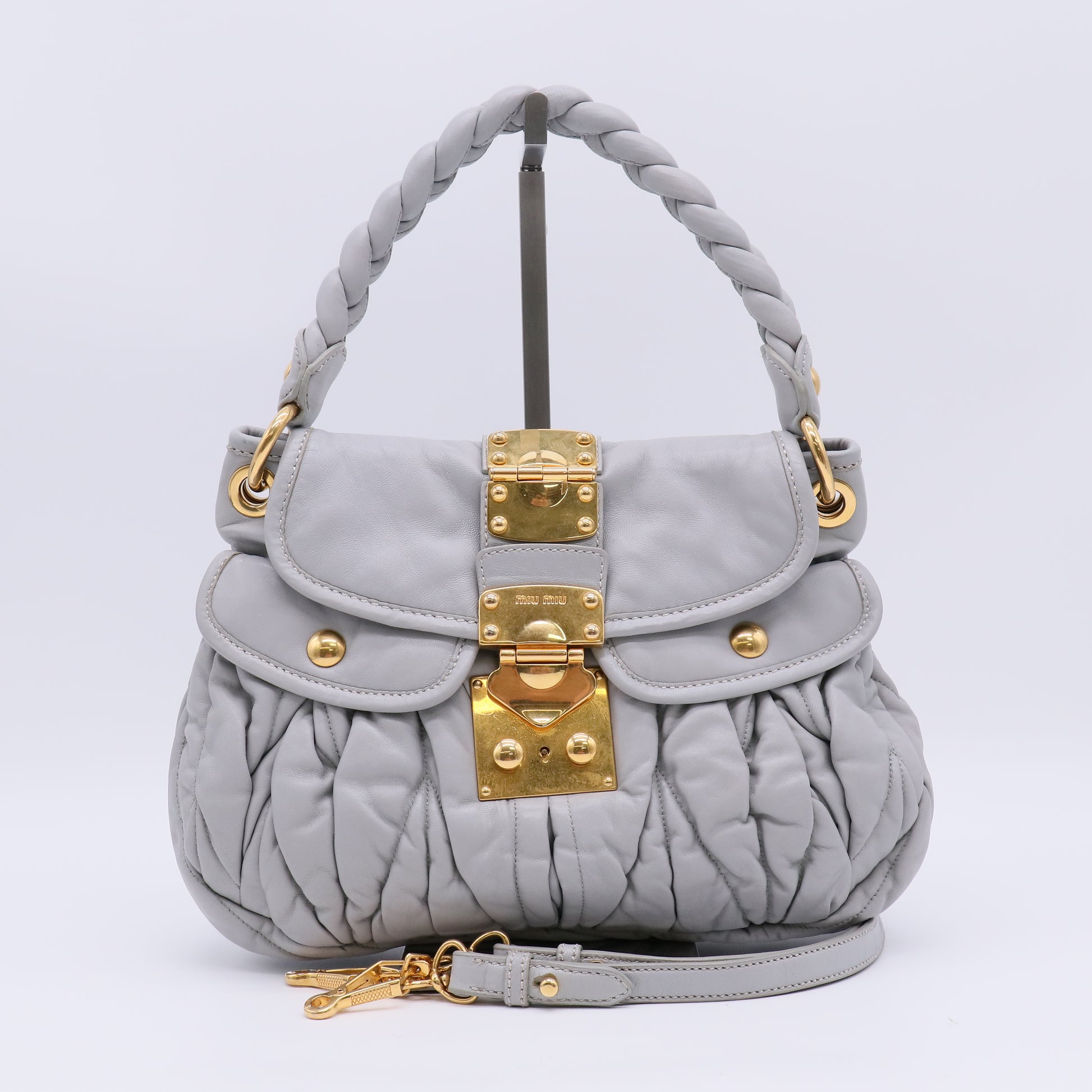 Miu Miu Nappa Matelassé Coffer Bag B23108