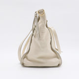 White Leather Ombre Lumineuse Shoulder Bag