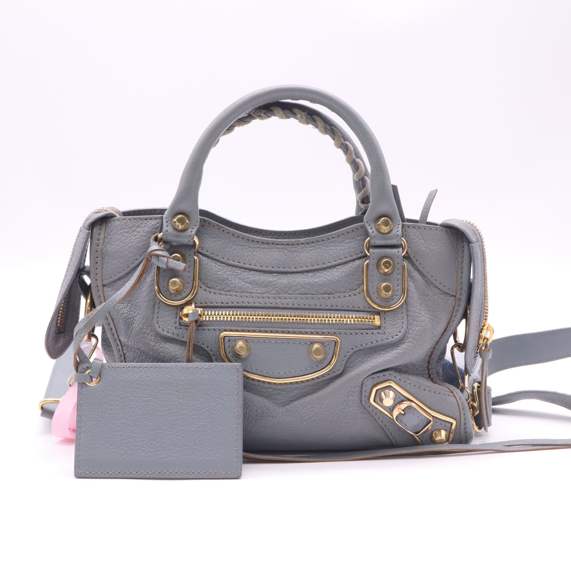 Balenciaga City Classic Metallic Edge Bag Leather Mini twins LDJ4956