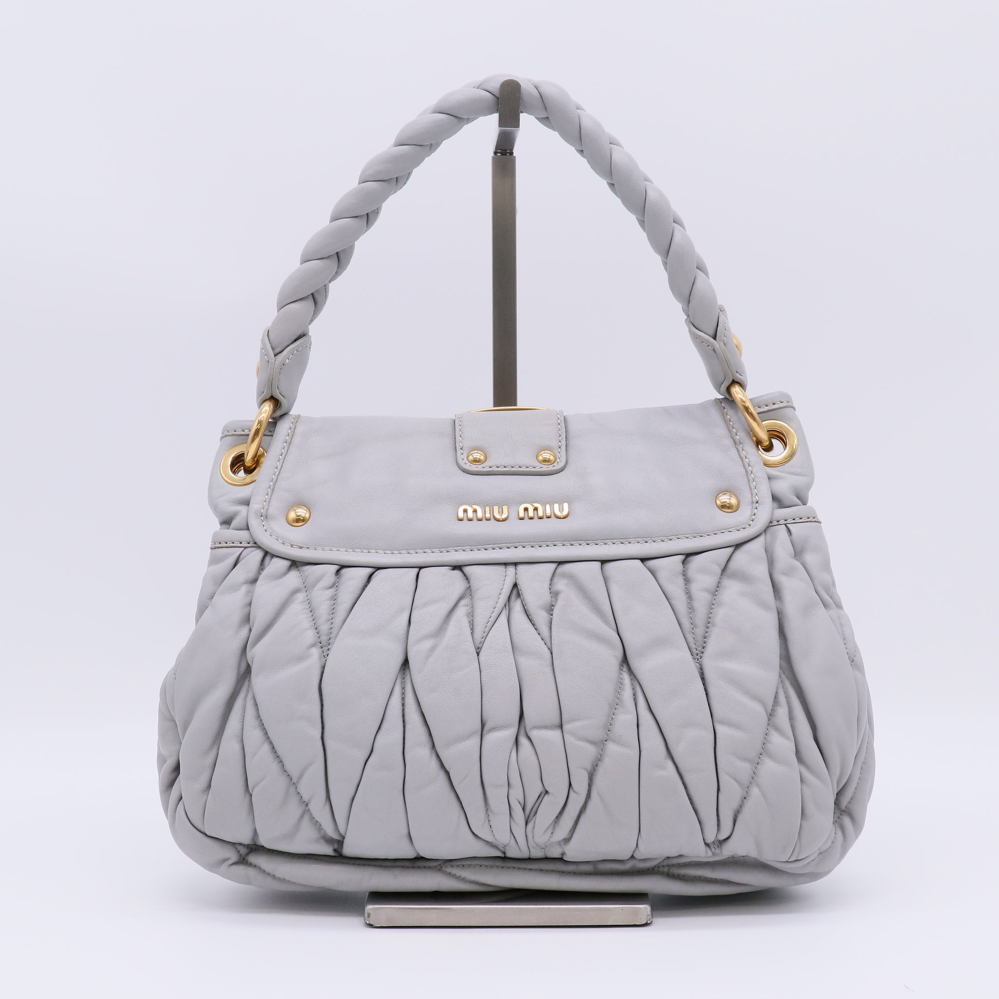 Miu Miu Nappa Matelassé Coffer Bag B23108