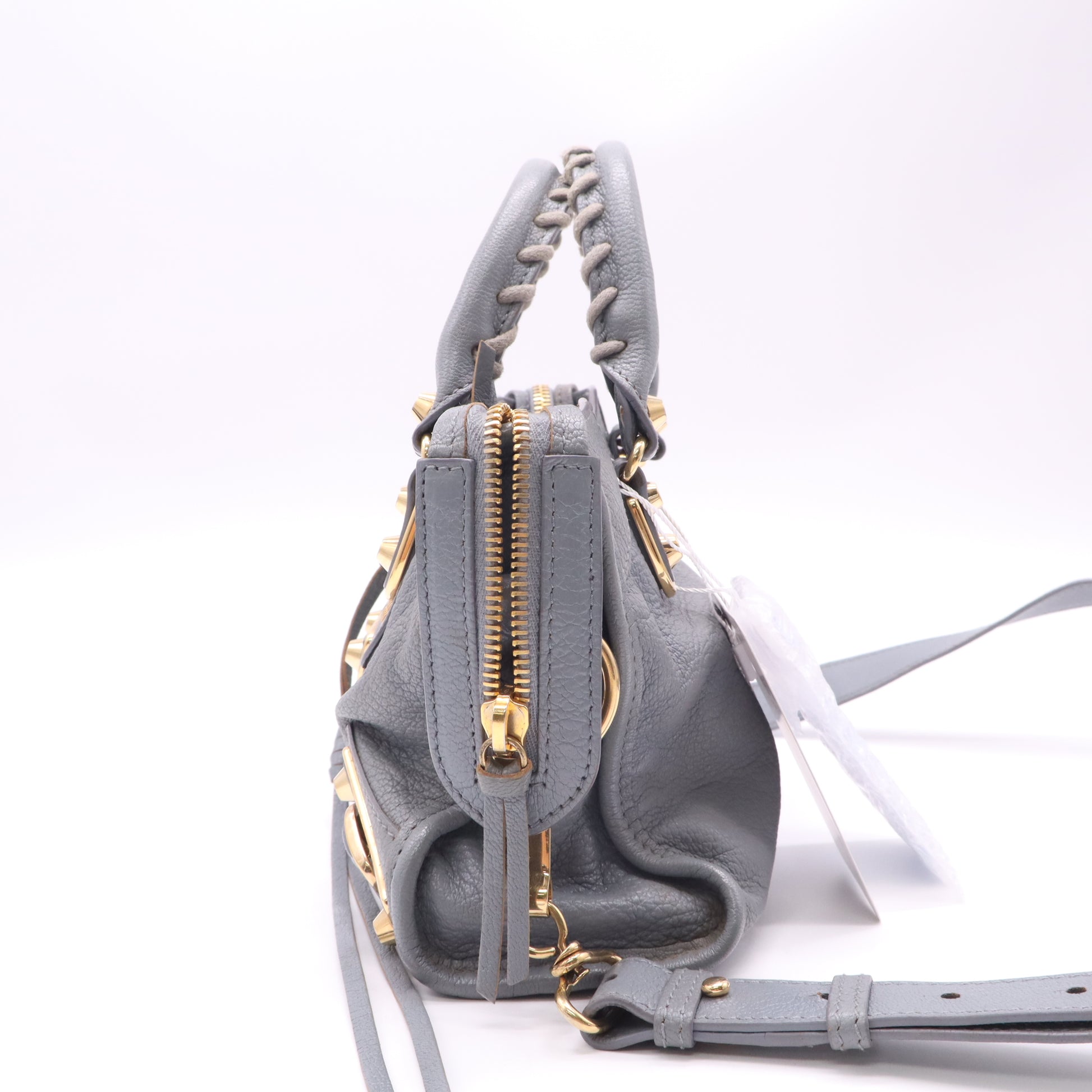 Balenciaga City Classic Metallic Edge Bag Leather Mini twins LDJ4956