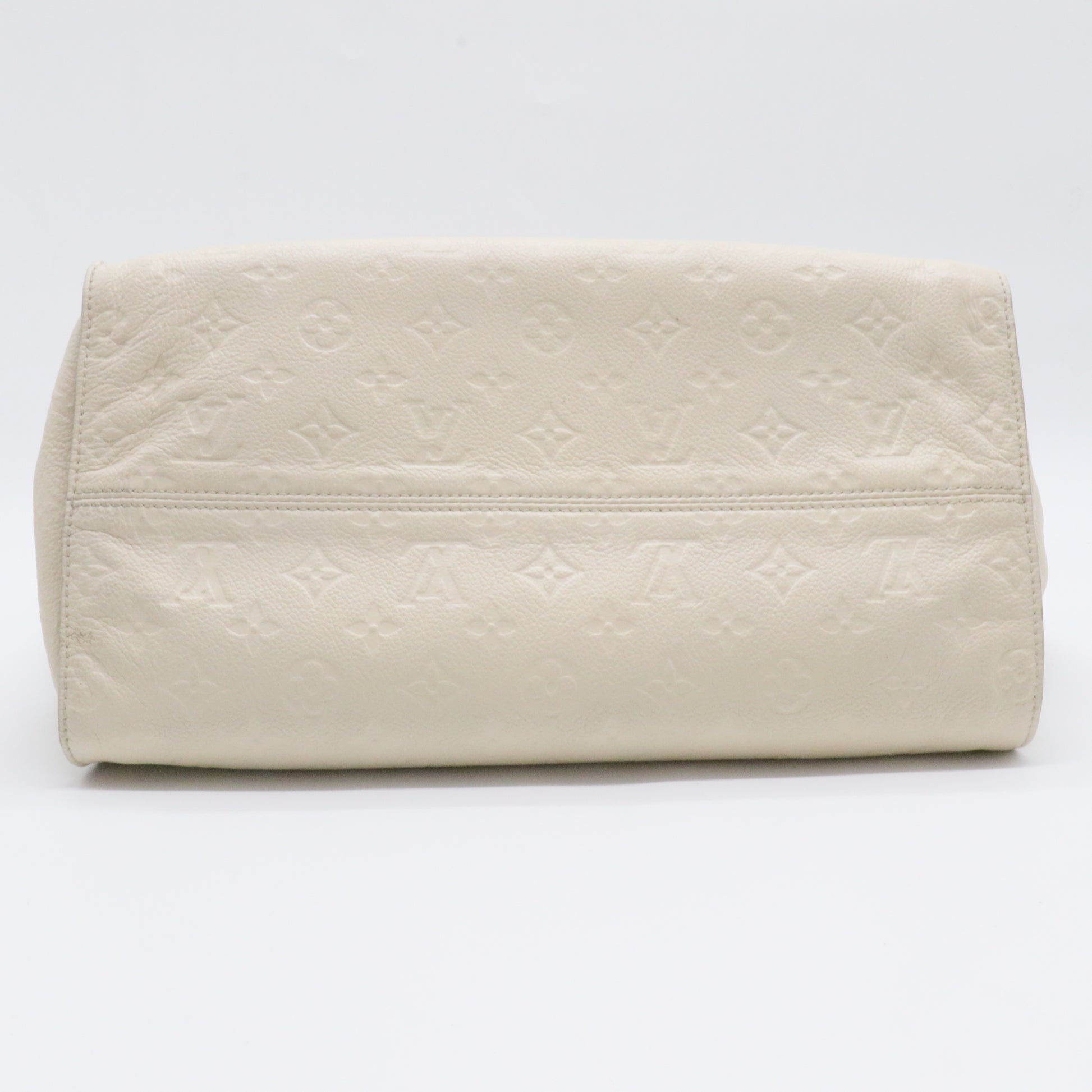 White Leather Ombre Lumineuse Shoulder Bag