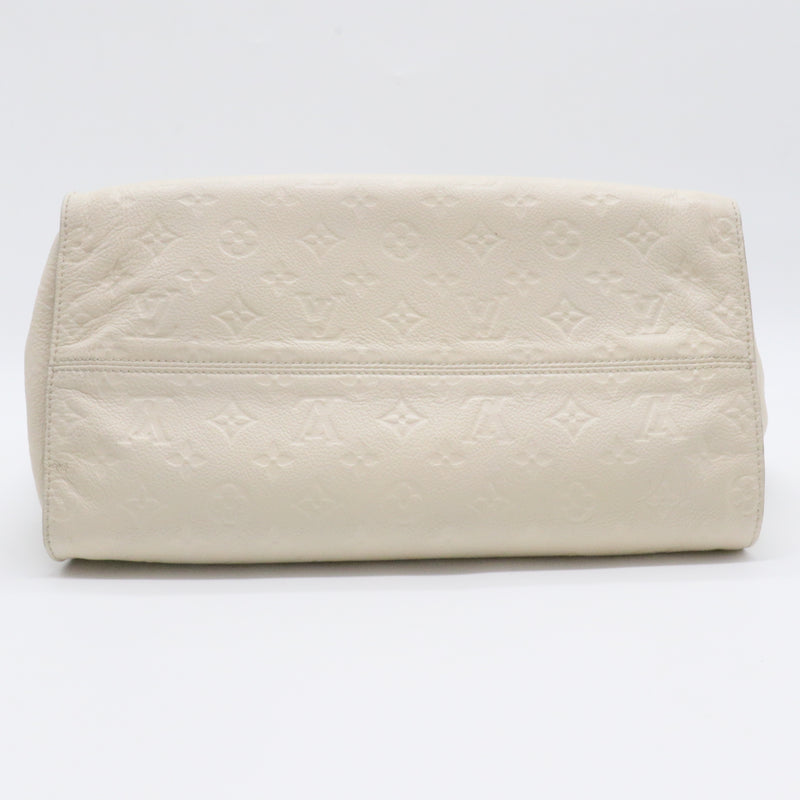 White Leather Ombre Lumineuse Shoulder Bag