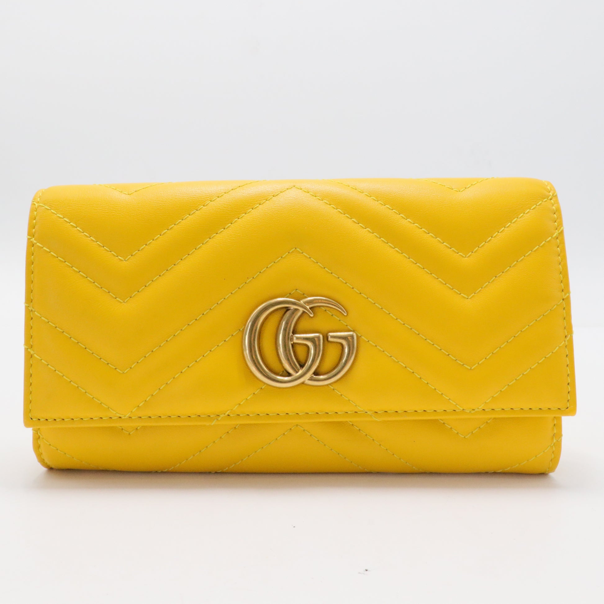 GG Marmont Continental Wallet Matelasse Leather