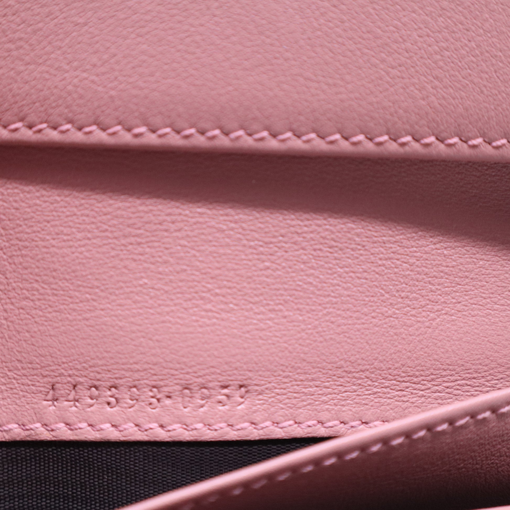 Pink Micro-Guccissima Leather Long Flap Wallet W20761