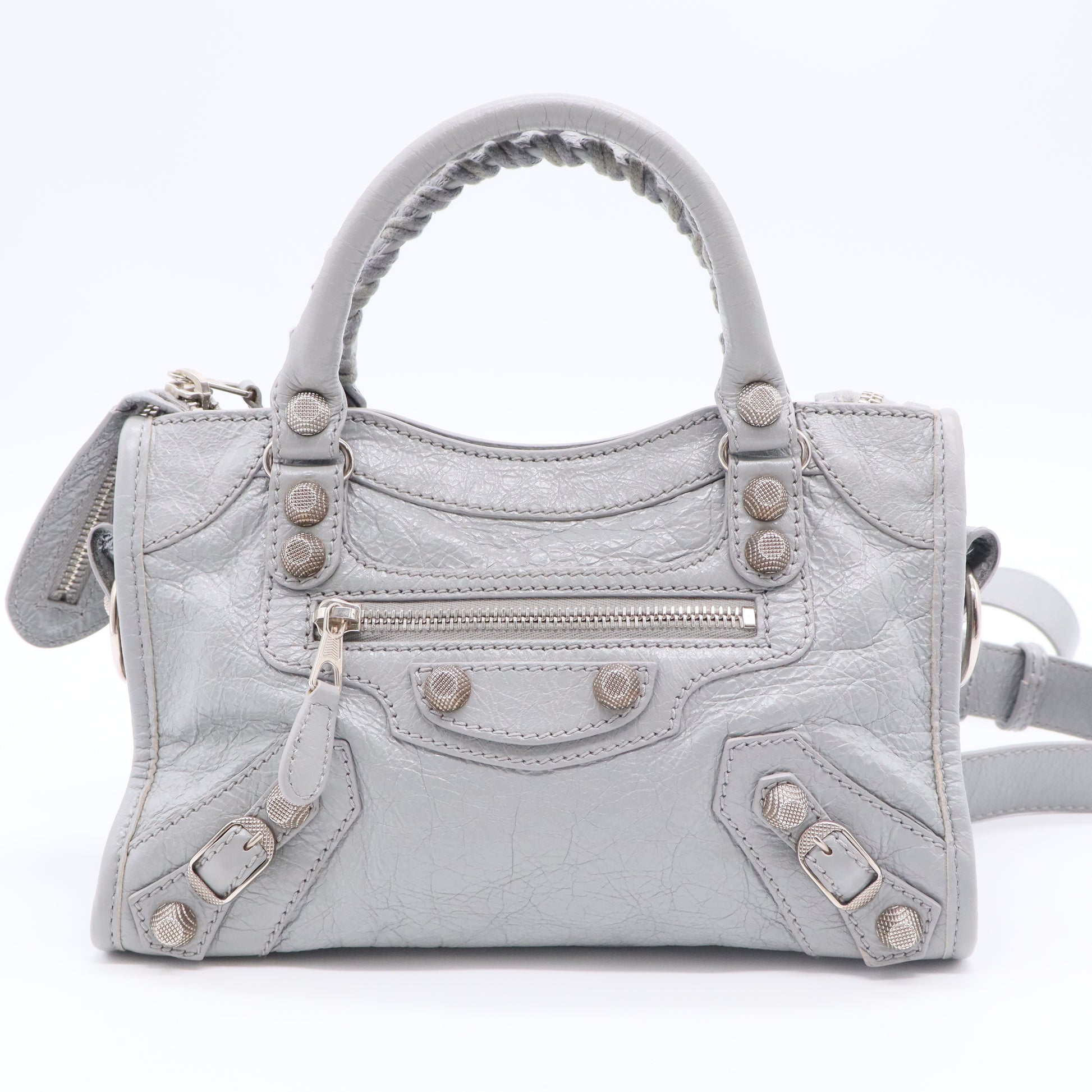 Agneau Giant 12 Silver Hardware Mini City Gris Haussmannien twins