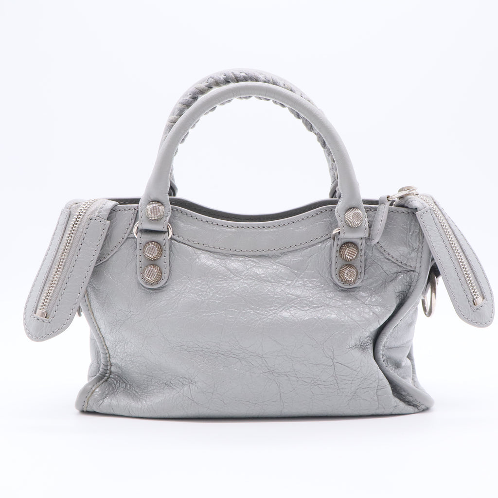 Agneau Giant 12 Silver Hardware Mini City Gris Haussmannien twins