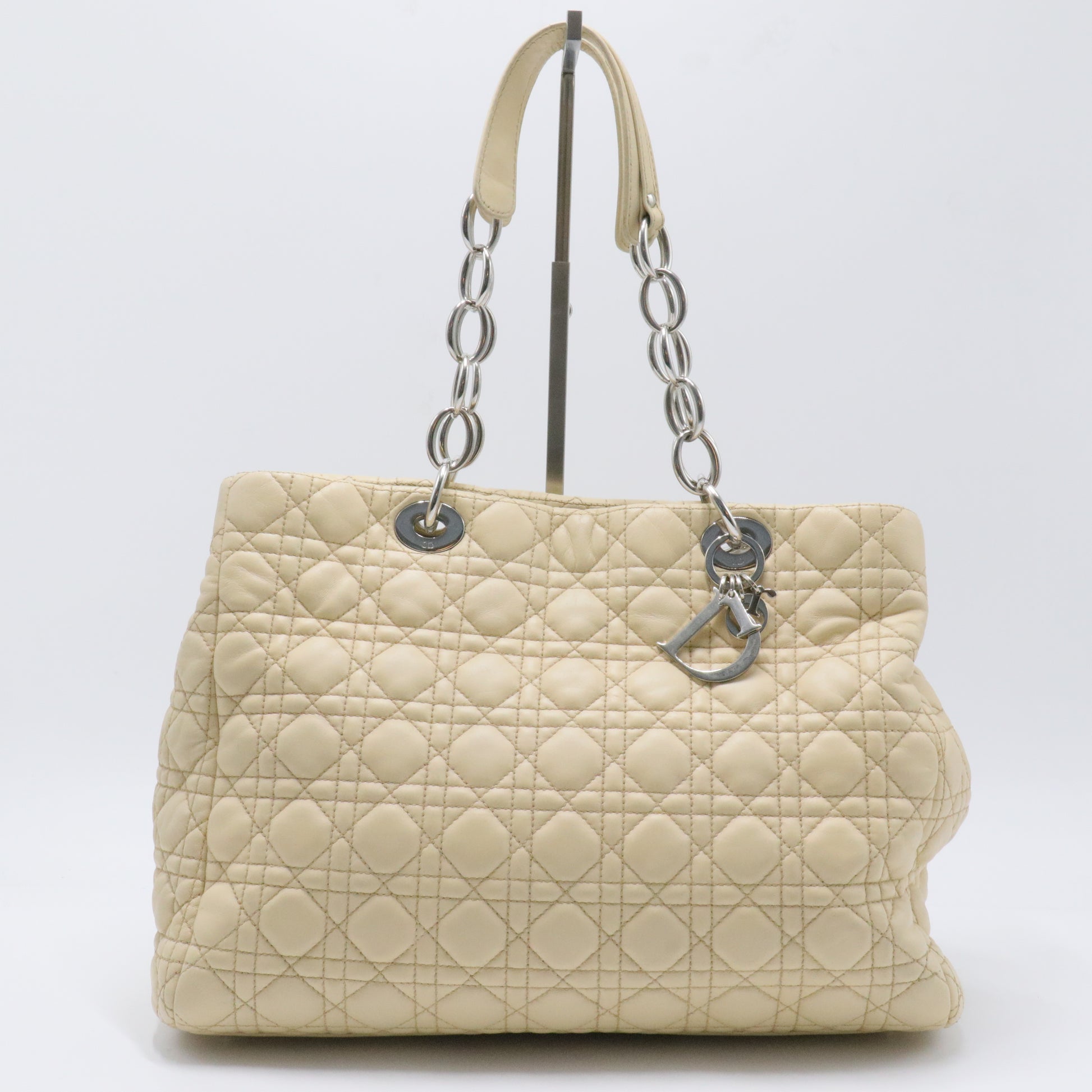 Soft Chain Tote Cannage Quilt Lambskin Large