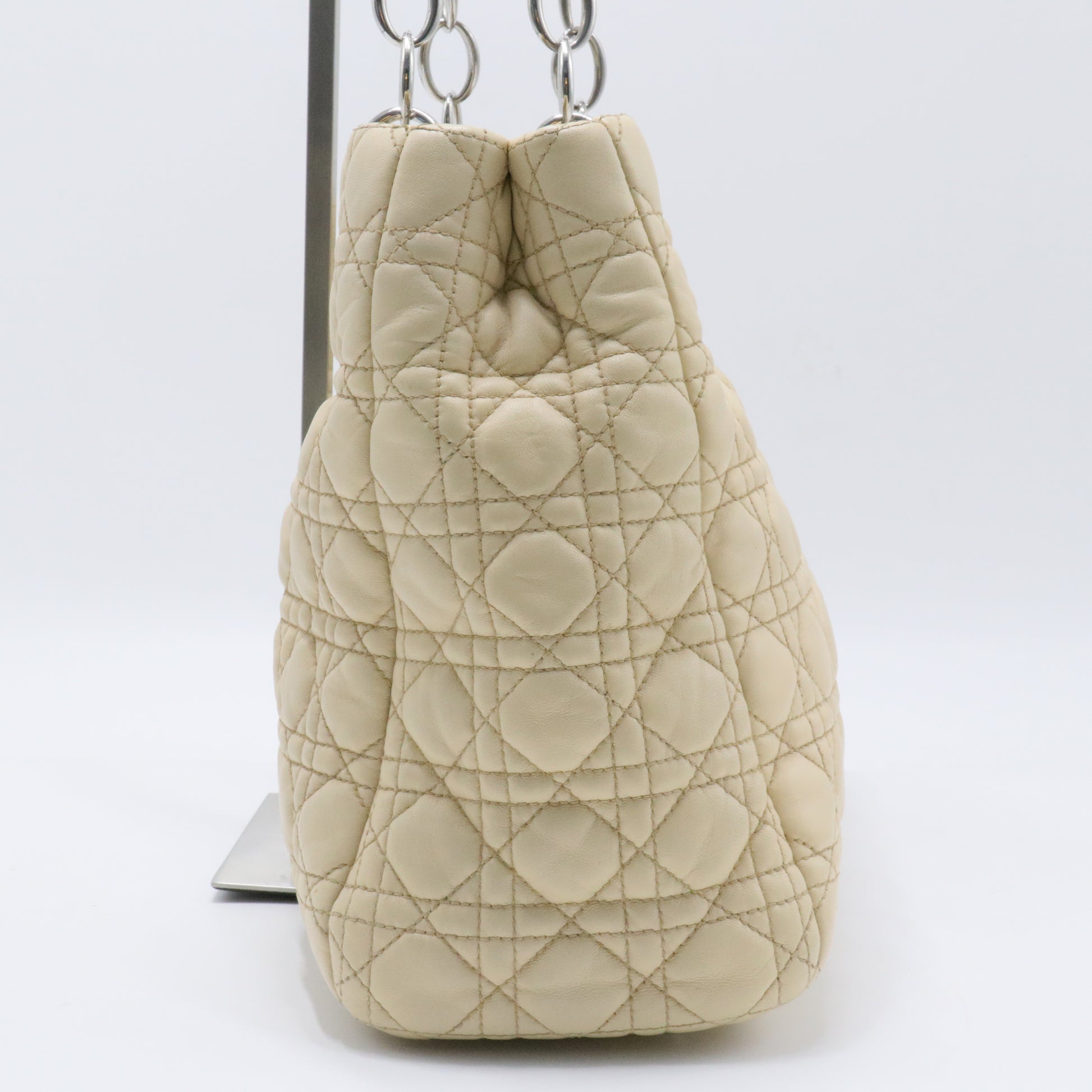 Soft Chain Tote Cannage Quilt Lambskin Large
