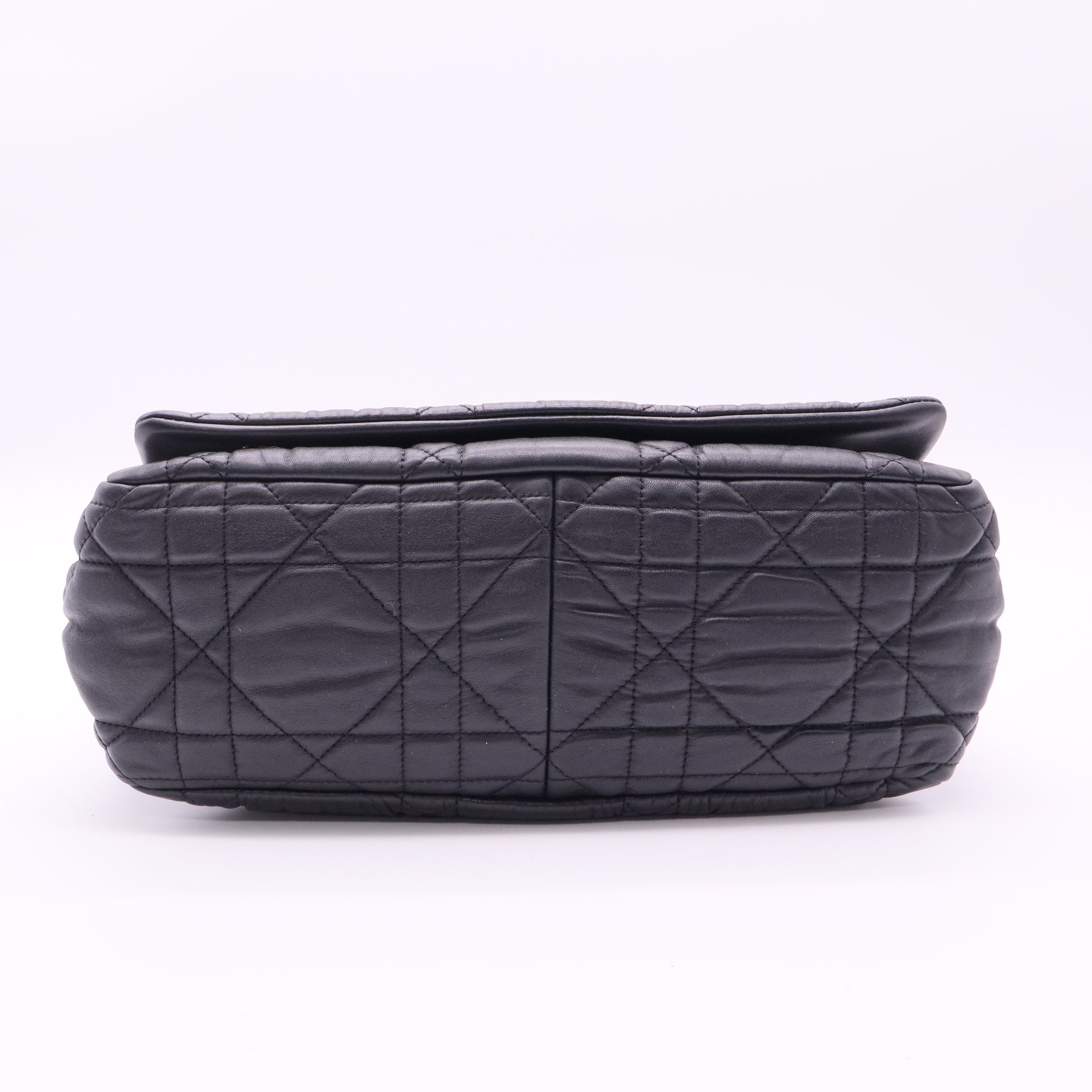 Lambskin Cannage Medium Delidior Flap Bag Black