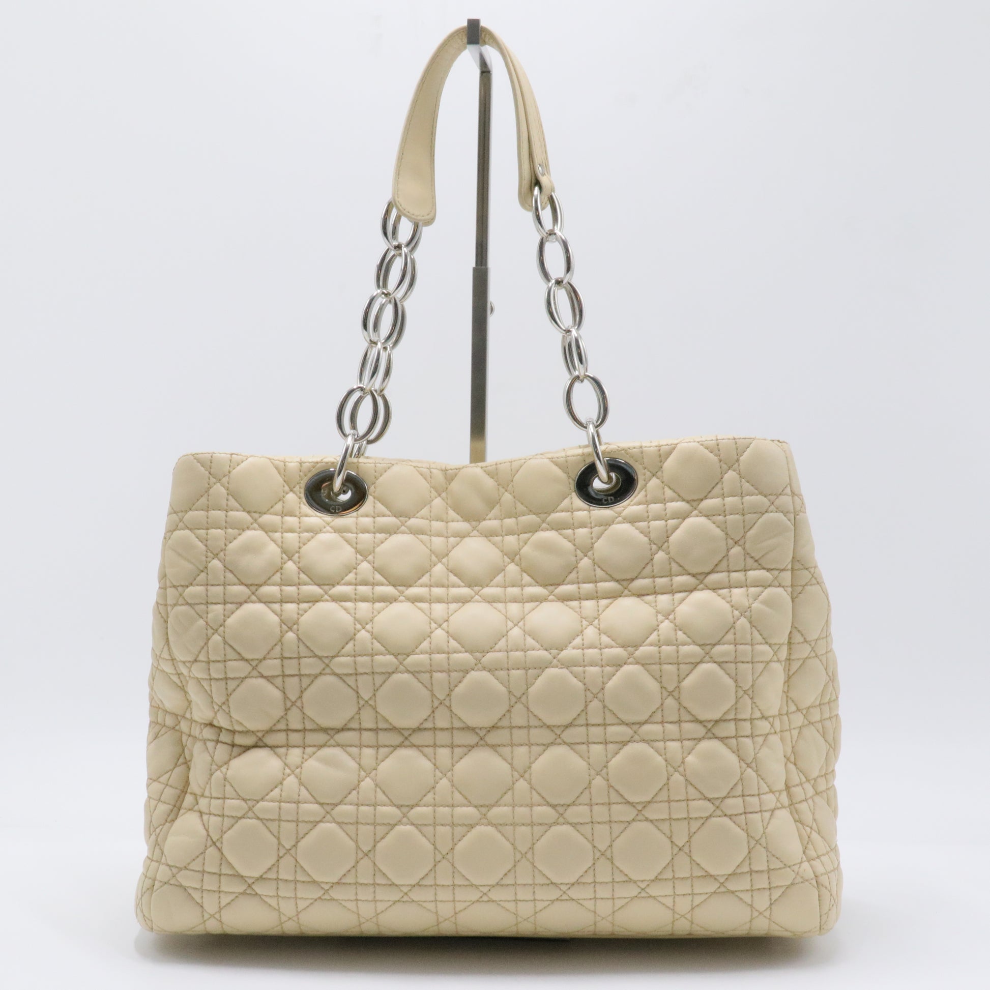 Soft Chain Tote Cannage Quilt Lambskin Large