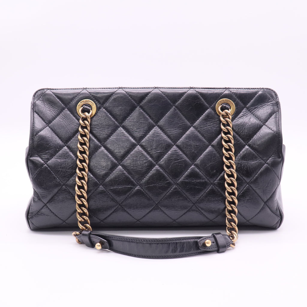 Perfect Edge Tote Quilted Glazed Calfskin