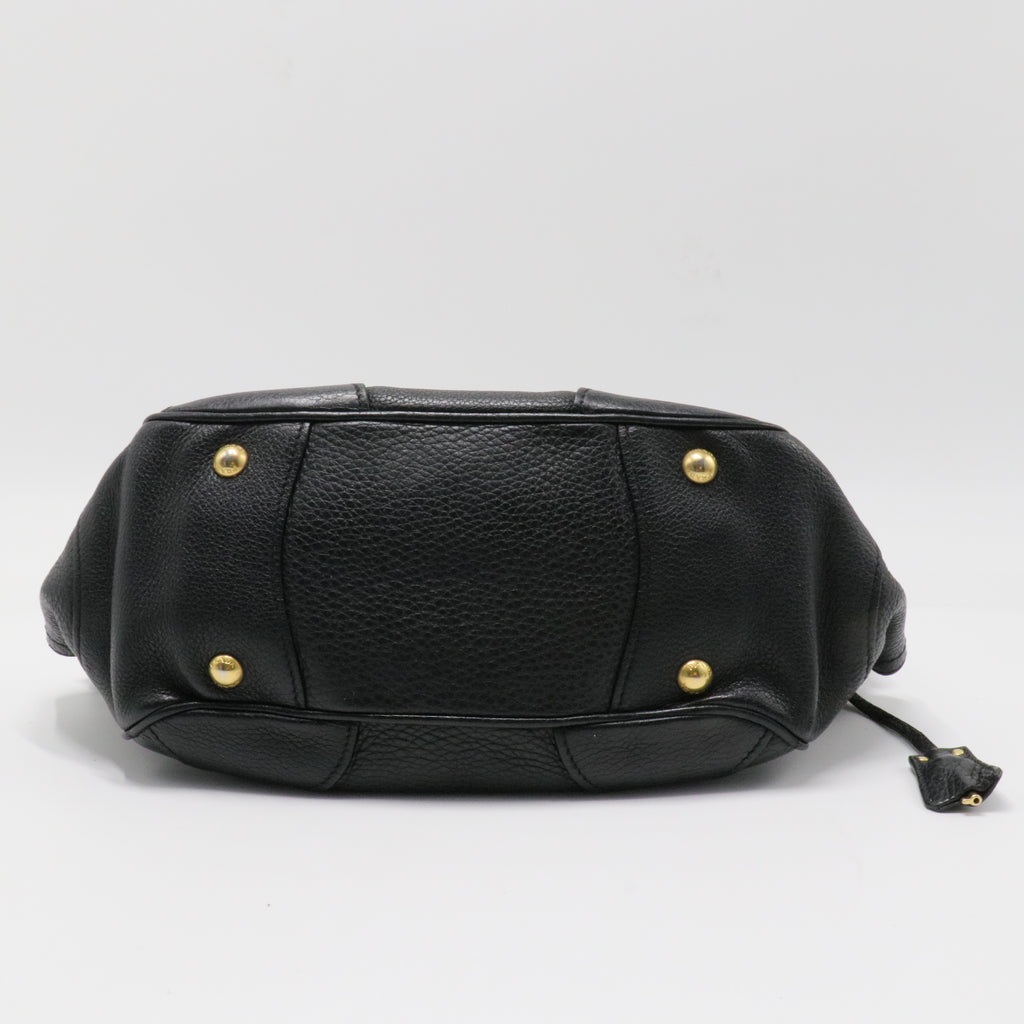 Vitello Daino Sound Lock Handbag