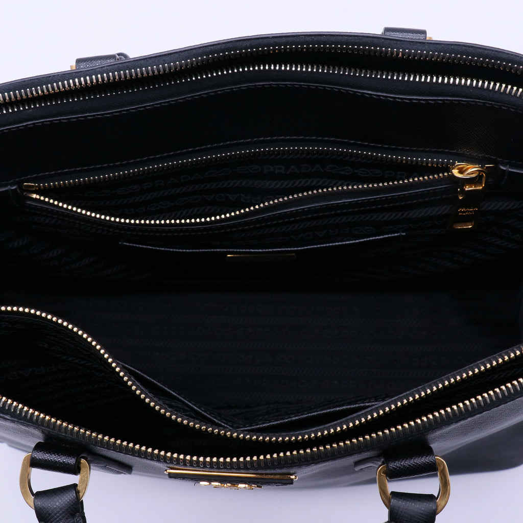 Prada Saffiano Lux Galleria Double Zip Tote Bag large B22139