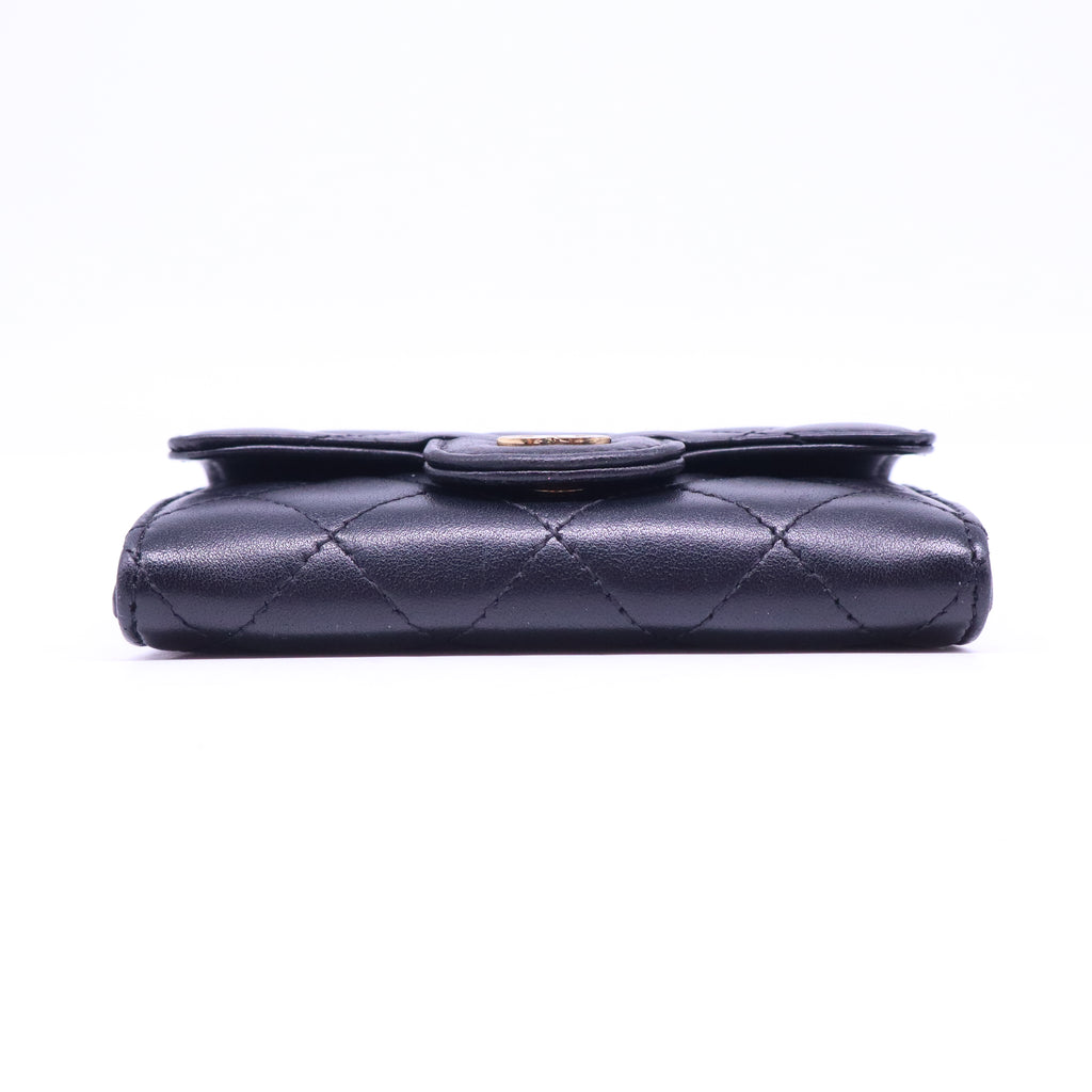 Flap Card Holder Interlocking CC Logo Wallet W20762