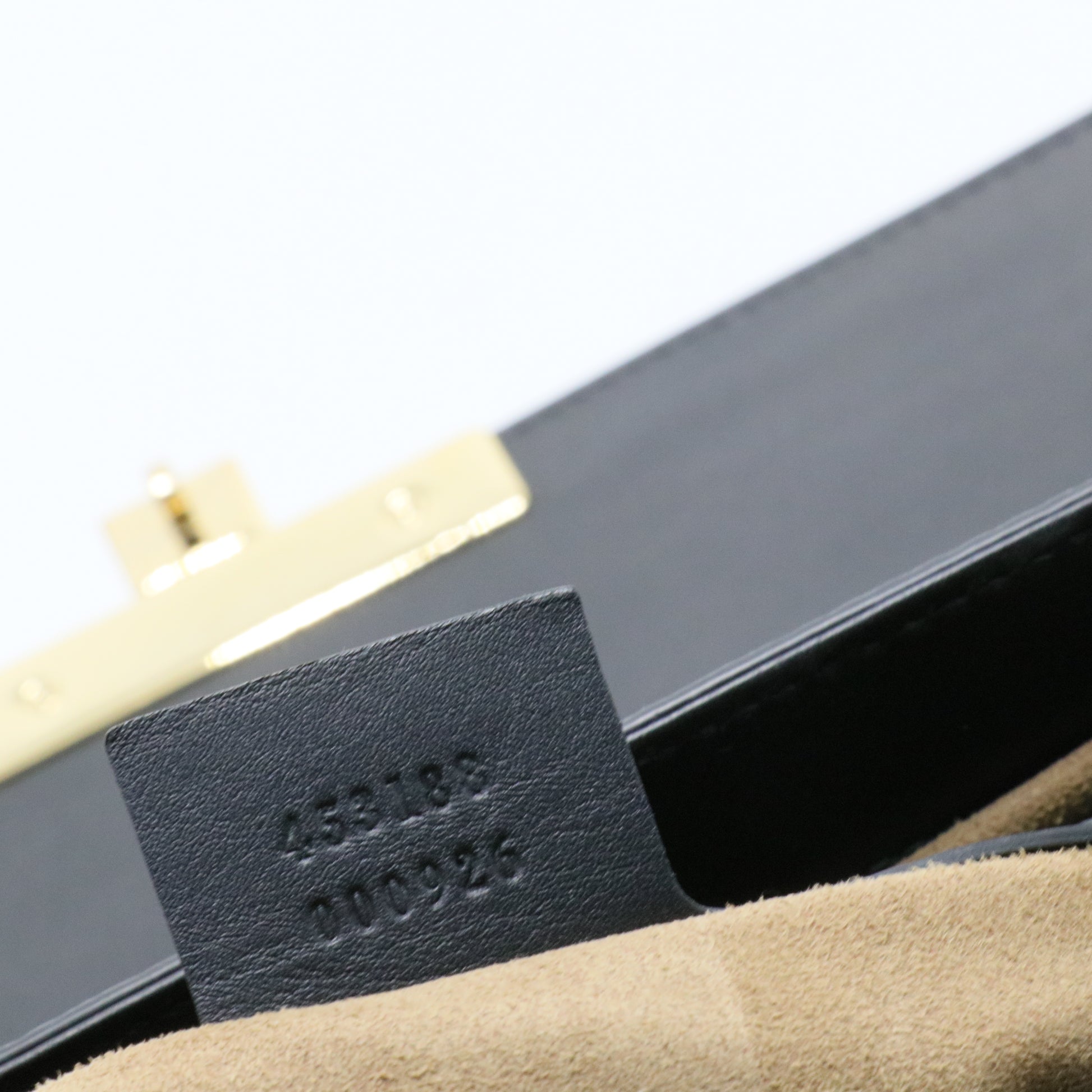 Padlock Top Handle Bag GG Coated Canvas and Leather Small