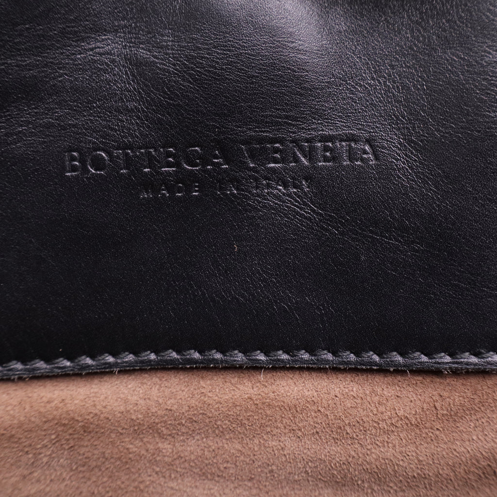 Light Calf Intrecciato Small Roma Black