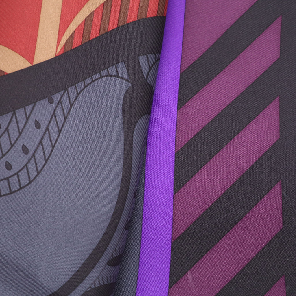 Hermès "Géométrie Crétoise" silk scarf W23038