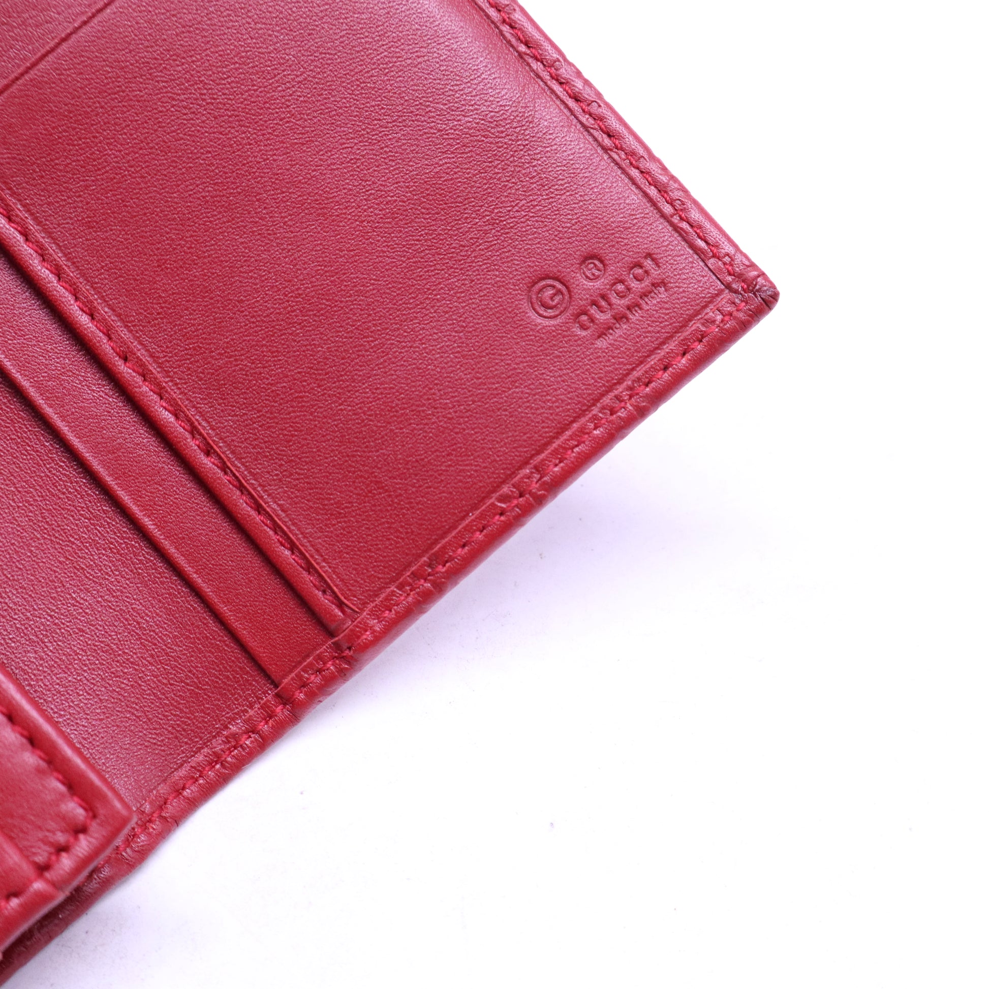 Micro Guccissima Continental Flap Leather Wallet  W20688