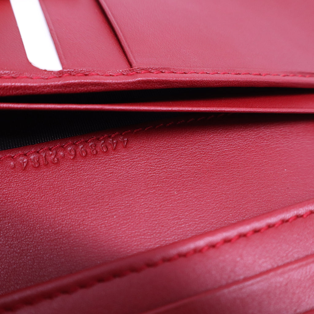 Micro Guccissima Continental Flap Leather Wallet  W20688