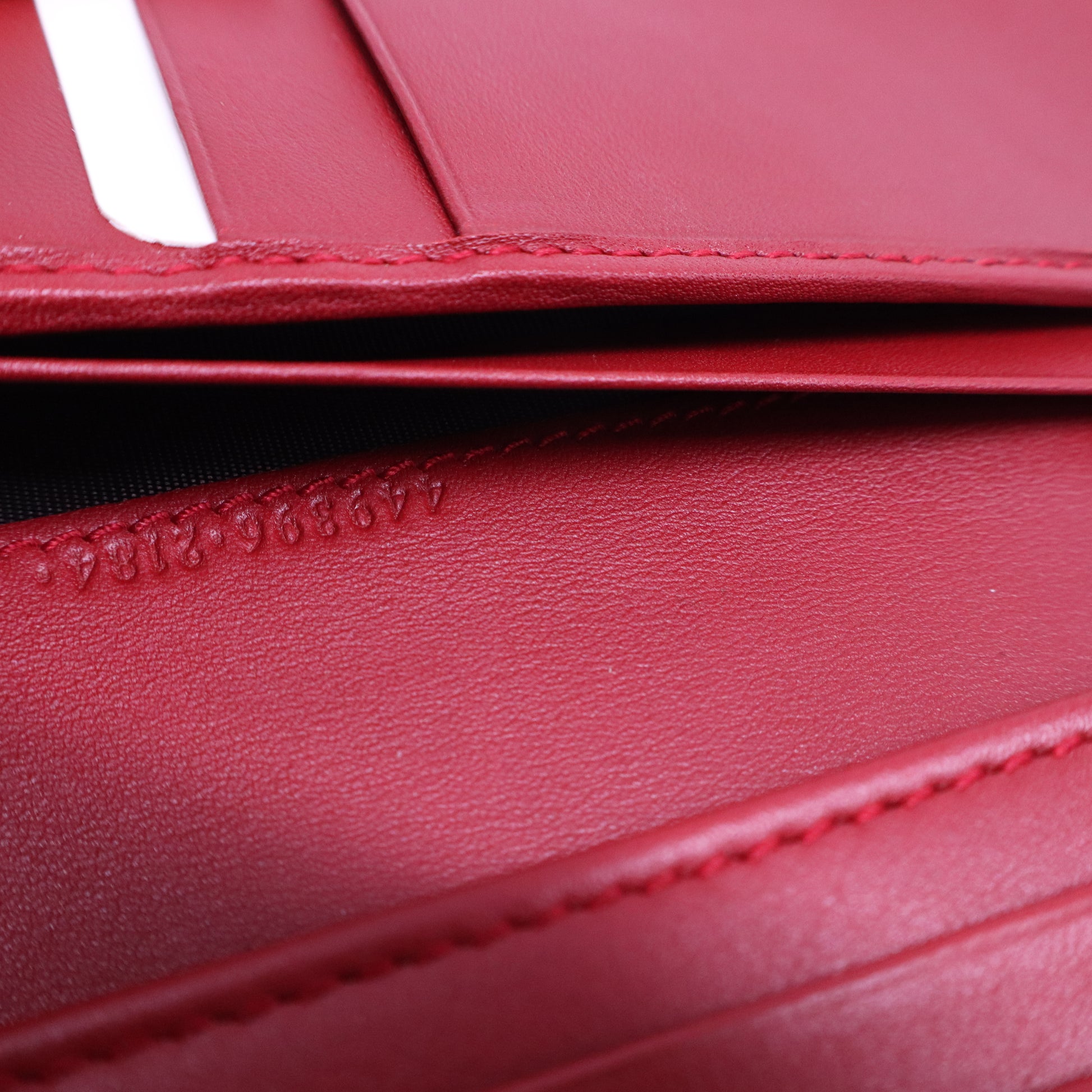 Micro Guccissima Continental Flap Leather Wallet  W20688