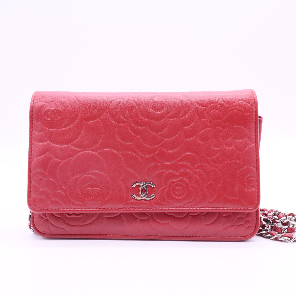 Camellia Lambskin Shoulder Bag Pink