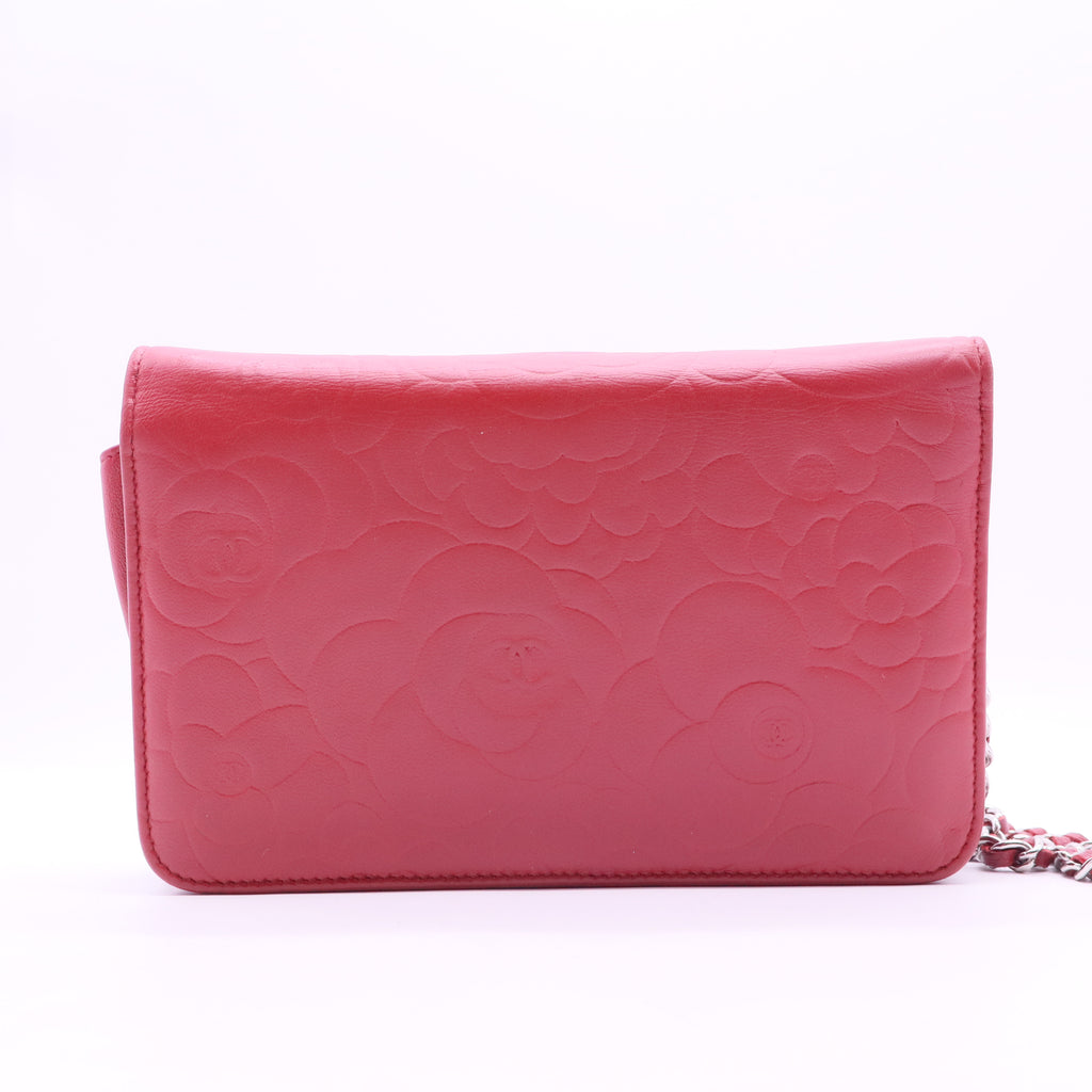 Camellia Lambskin Shoulder Bag Pink