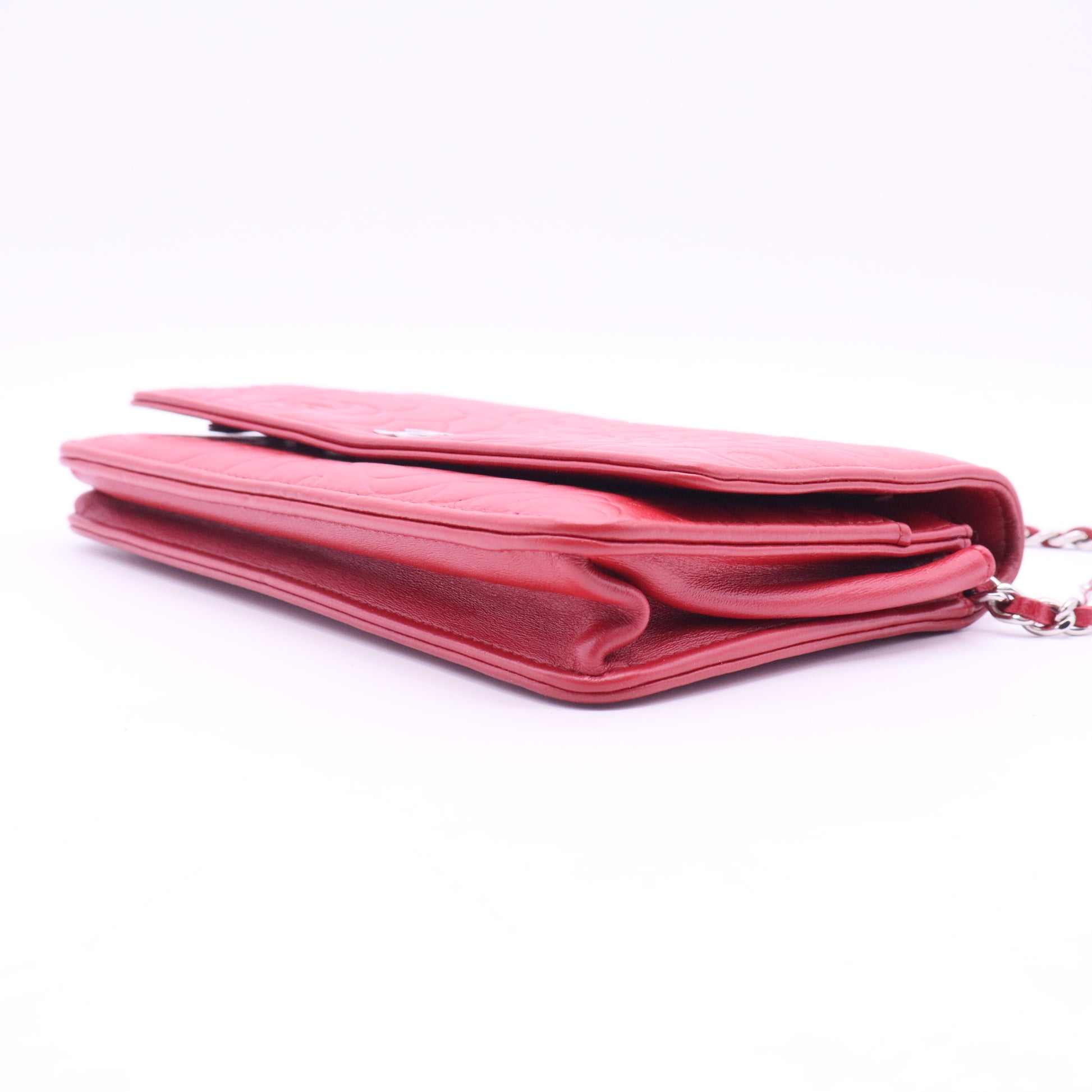 Camellia Lambskin Shoulder Bag Pink