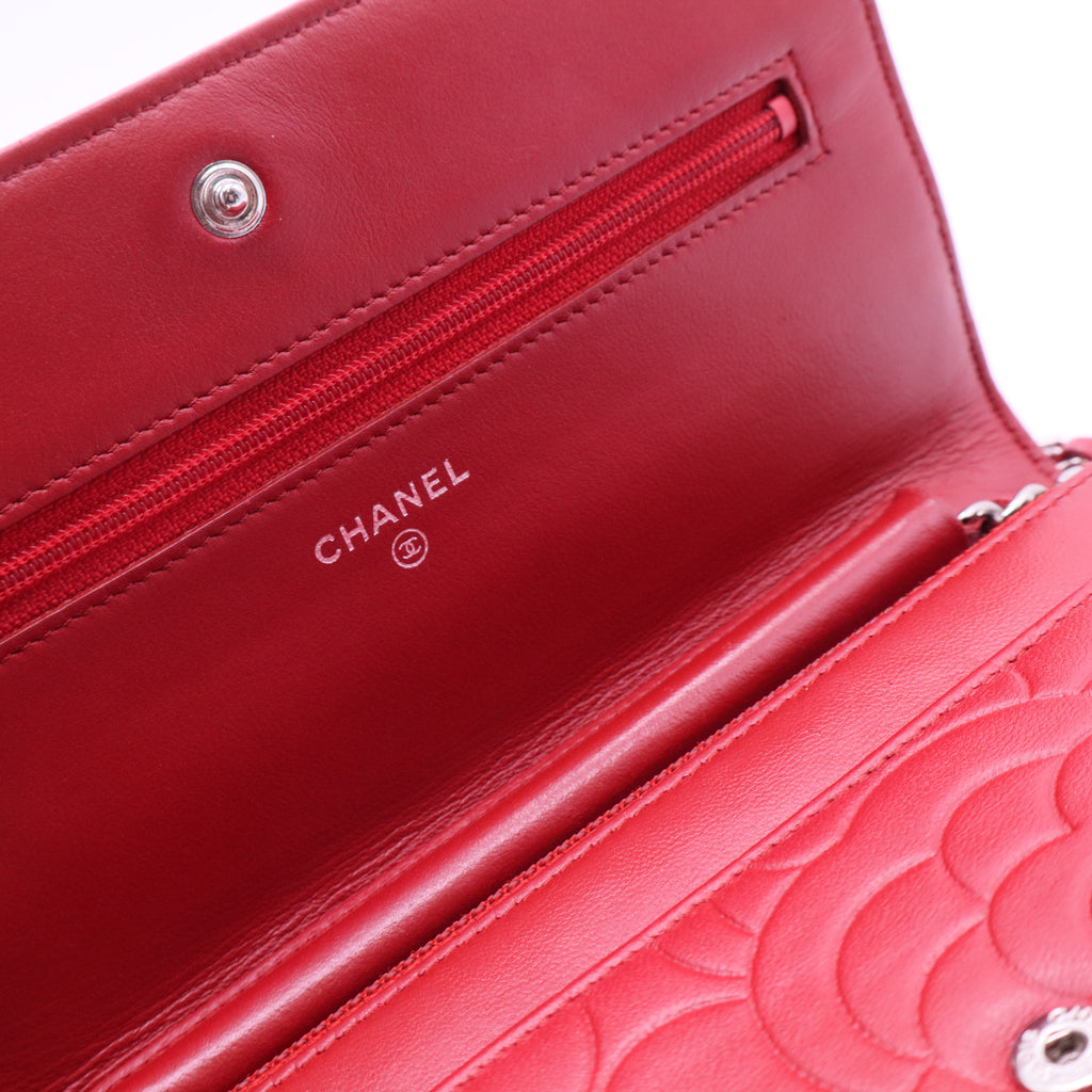 Camellia Lambskin Shoulder Bag Pink